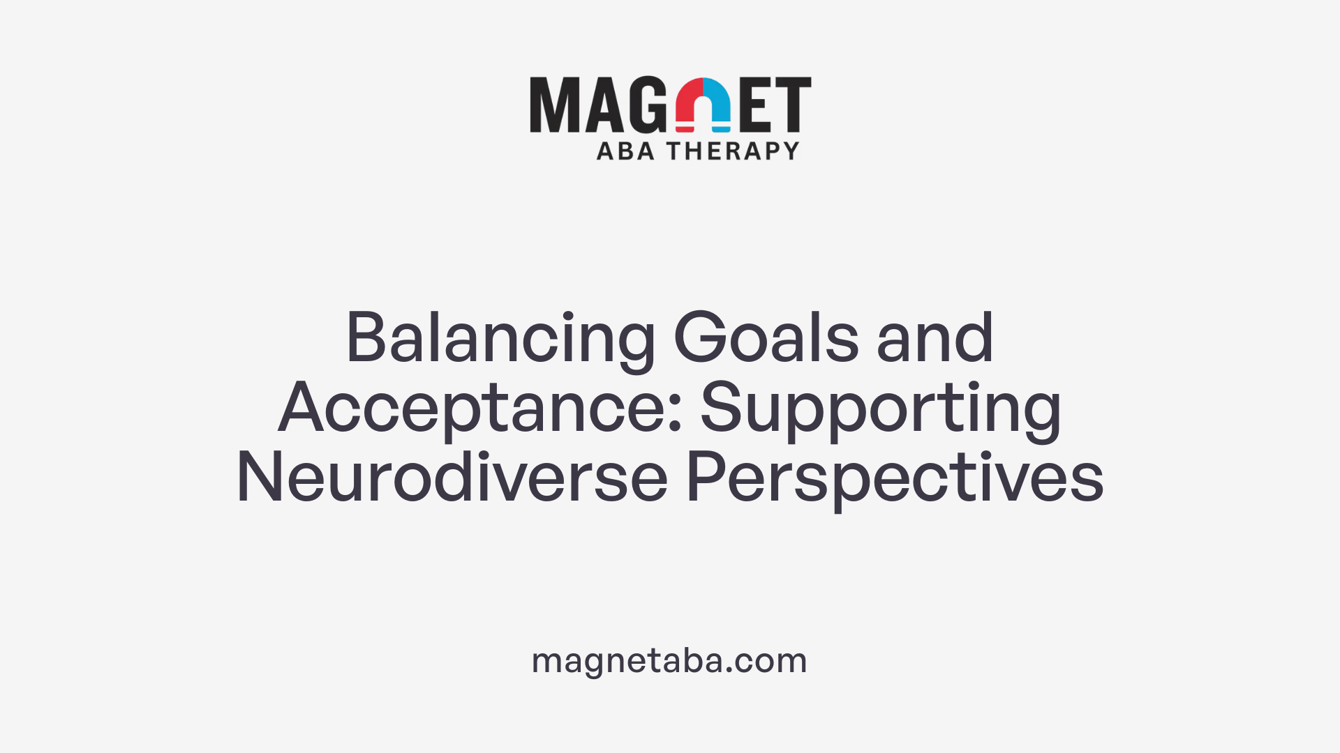 Balancing Goals and Acceptance: Supporting Neurodiverse Perspectives
