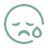 Sad face icon