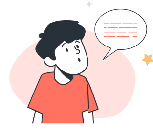 Illustration of boy with speech bubble