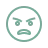 Angry face icon