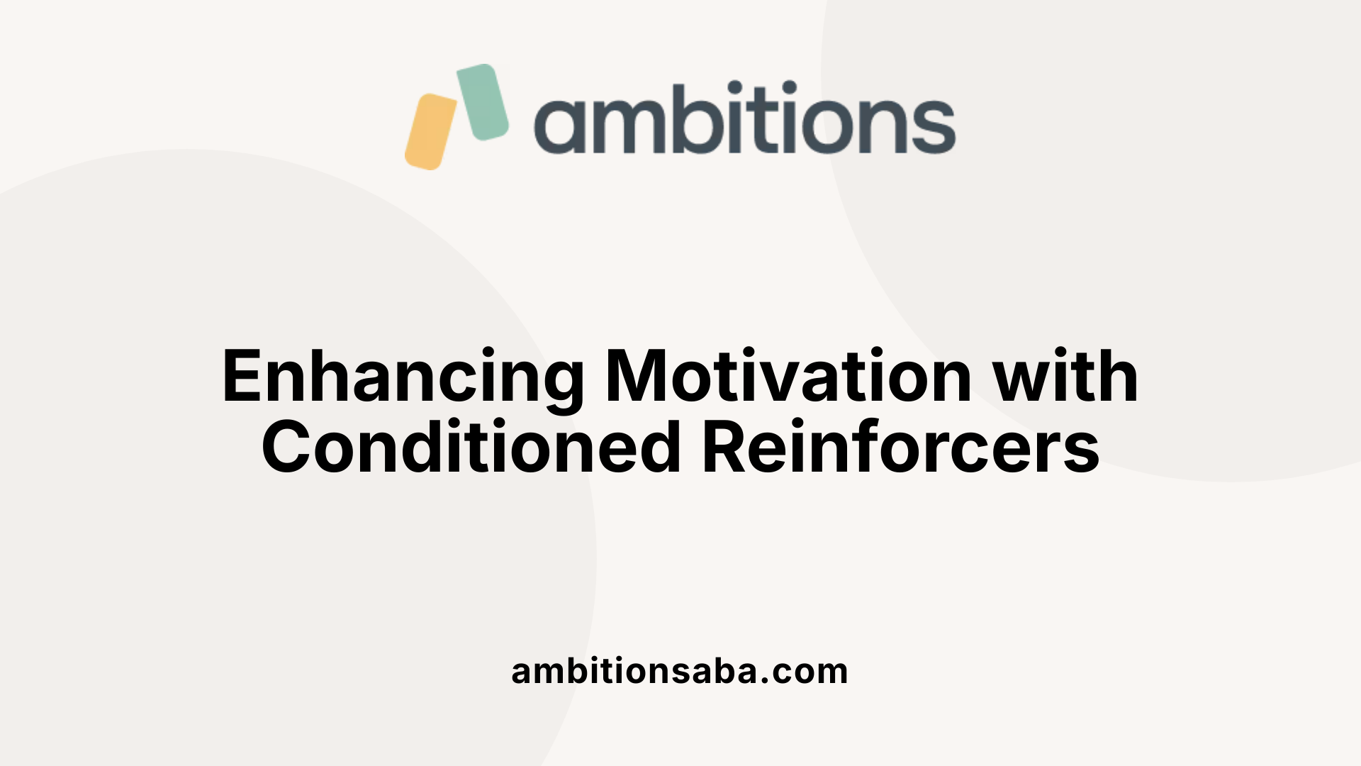 Enhancing Motivation with Conditioned Reinforcers