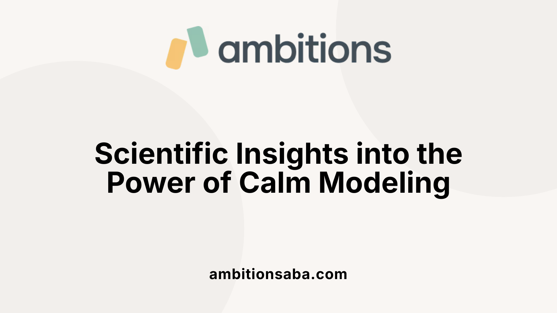 Scientific Insights into the Power of Calm Modeling