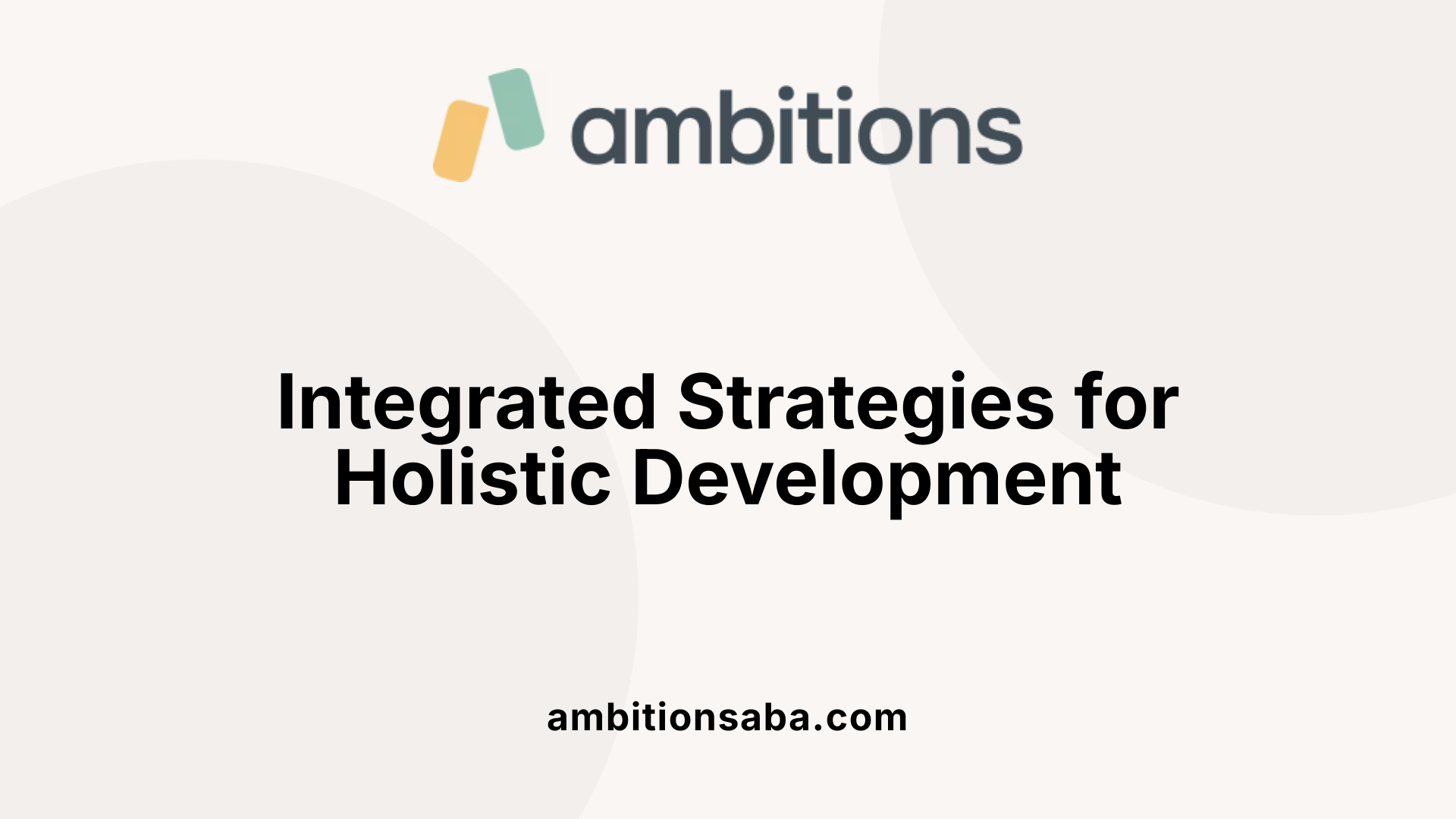 Integrated Strategies for Holistic Development