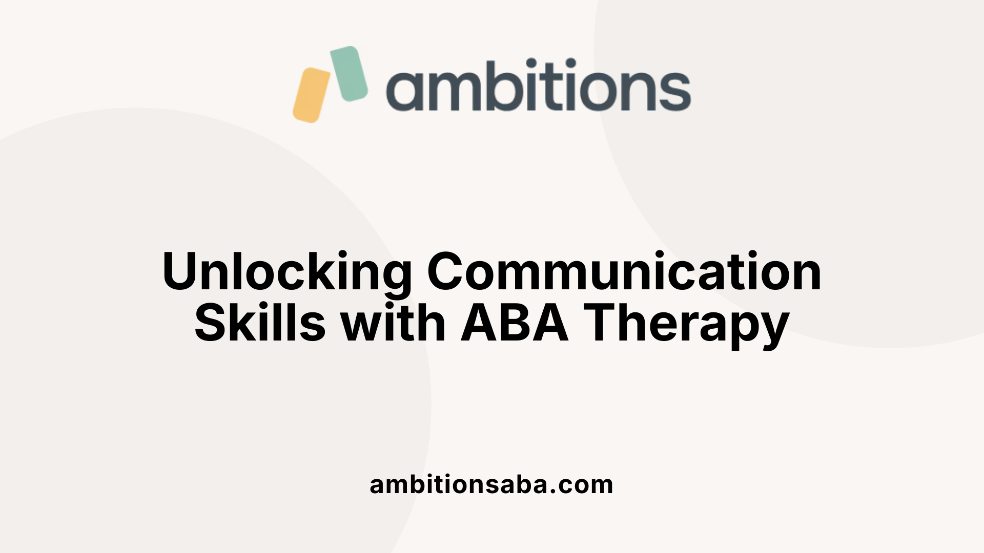 Unlocking Communication Skills with ABA Therapy