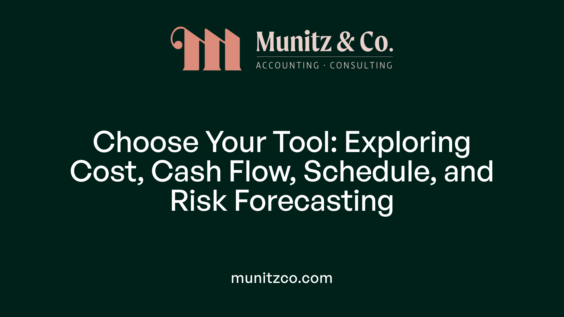 Choose Your Tool: Exploring Cost, Cash Flow, Schedule, and Risk Forecasting