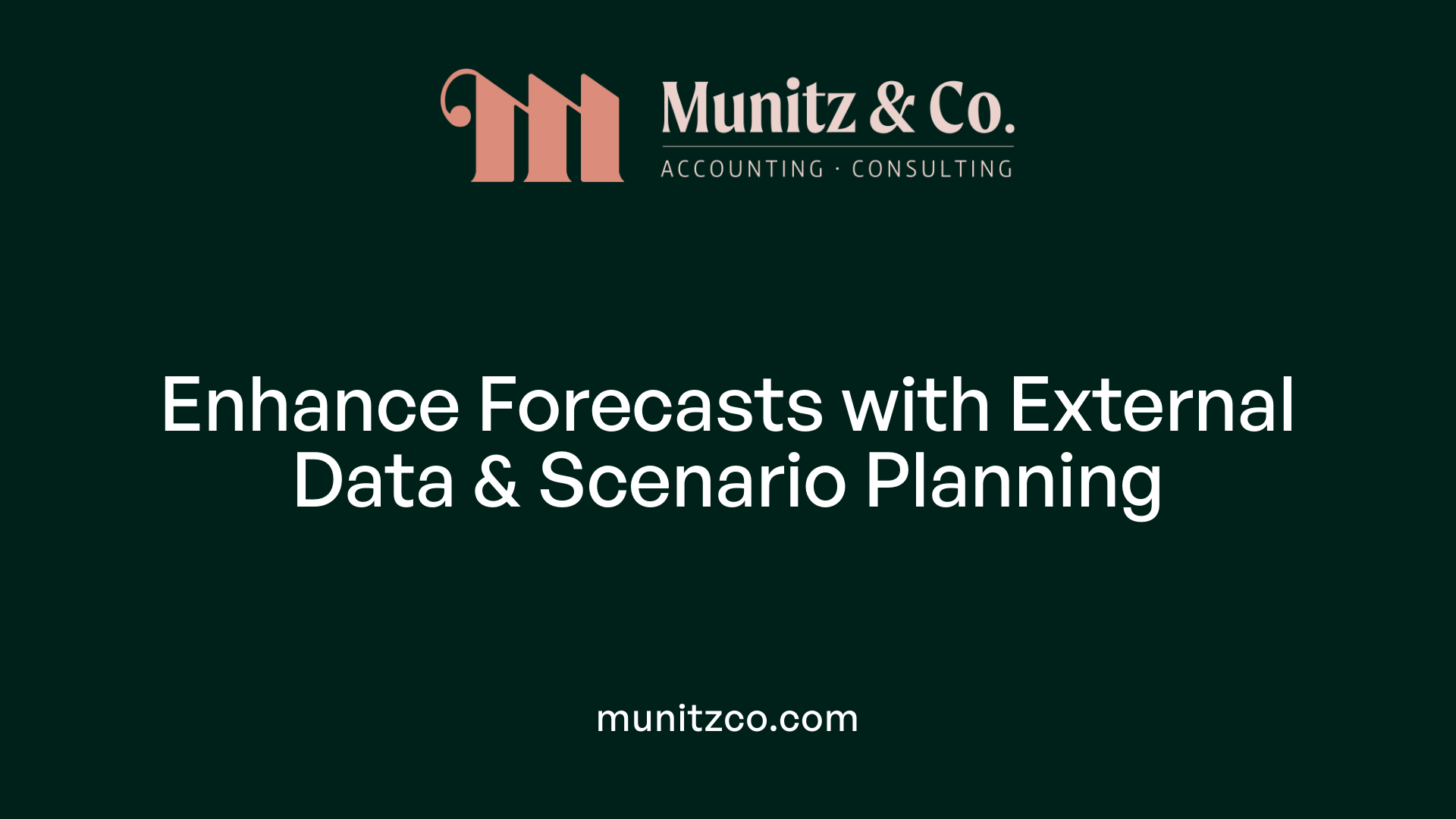Enhance Forecasts with External Data &amp; Scenario Planning