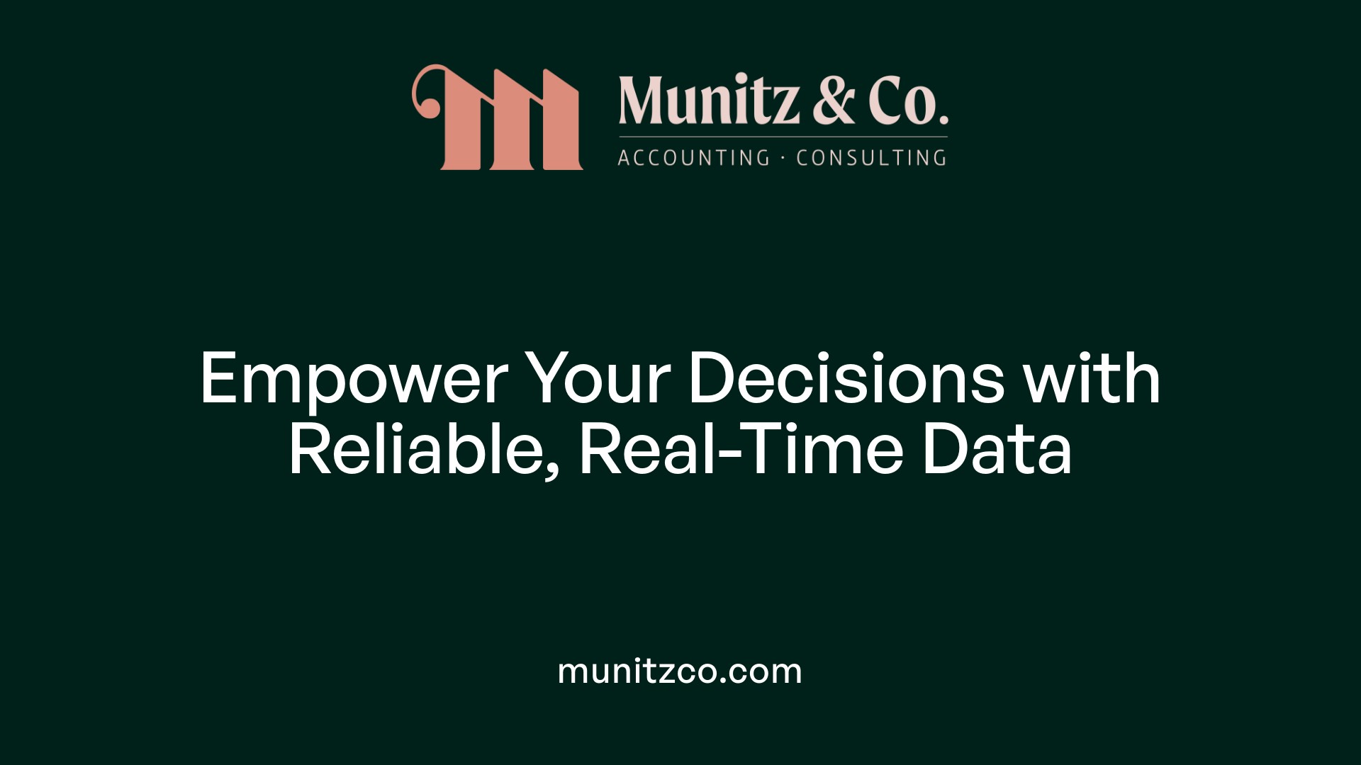 Empower Your Decisions with Reliable, Real-Time Data