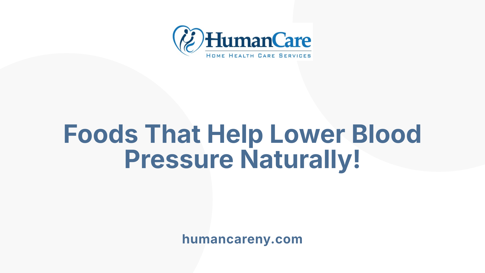 Foods That Help Lower Blood Pressure Naturally!
