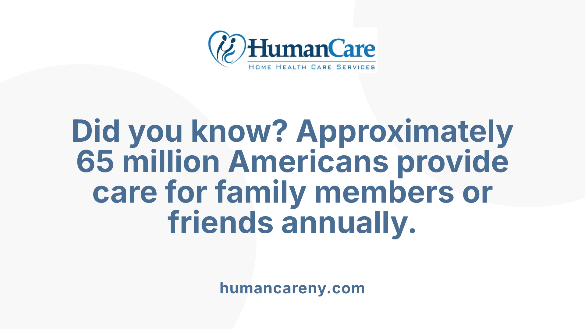 Did you know? Approximately 65 million Americans provide care for family members or friends annually.