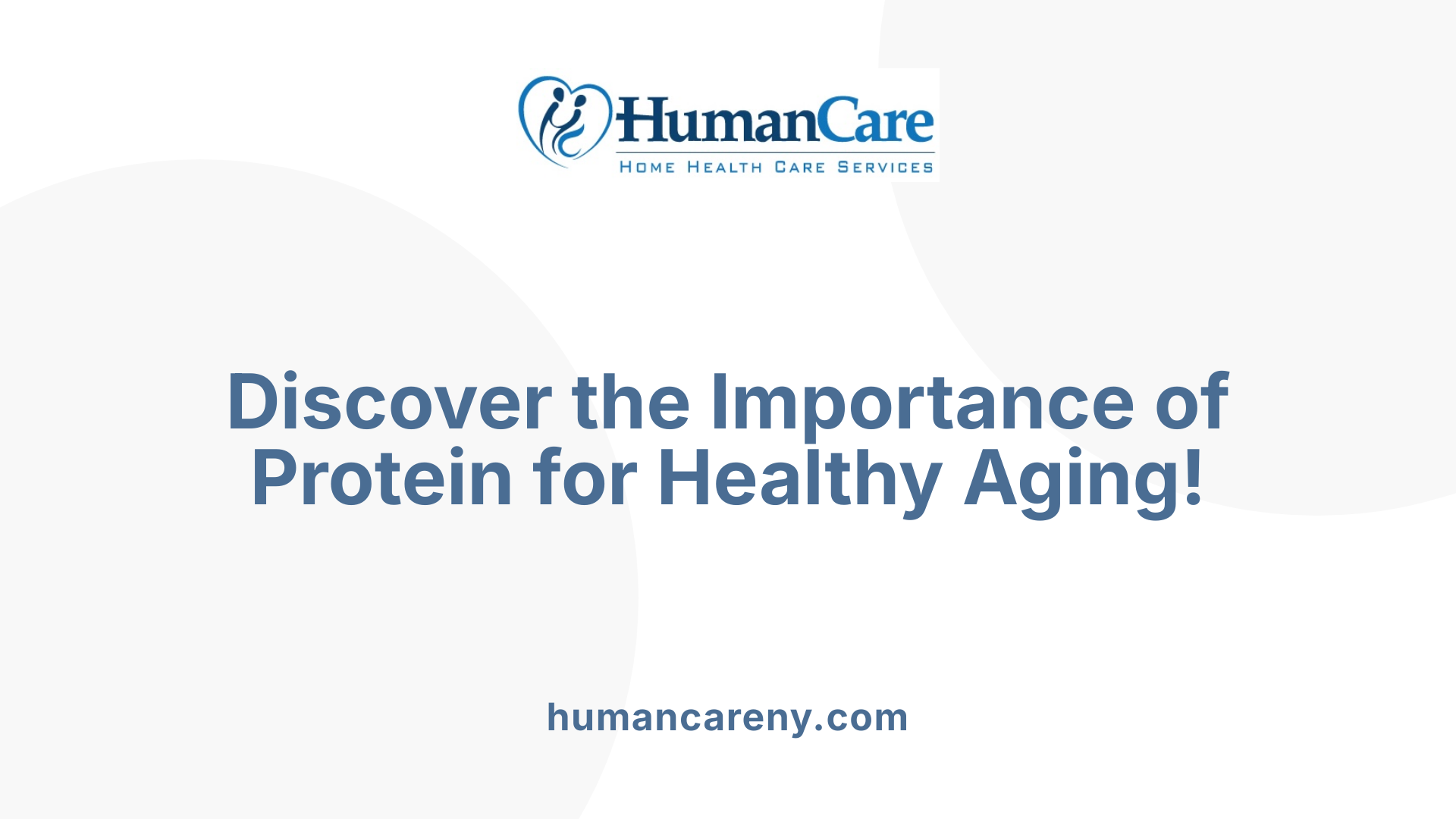 Discover the Importance of Protein for Healthy Aging!