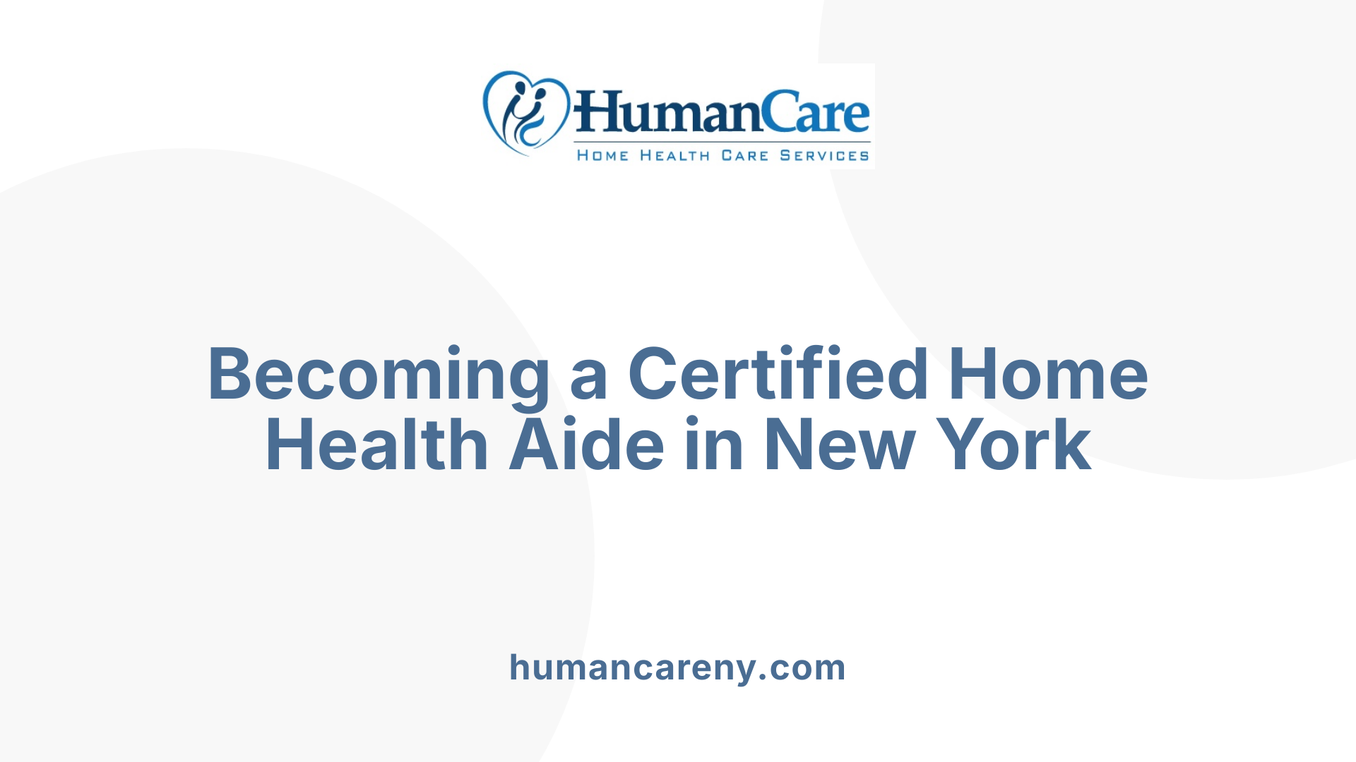 Becoming a Certified Home Health Aide in New York