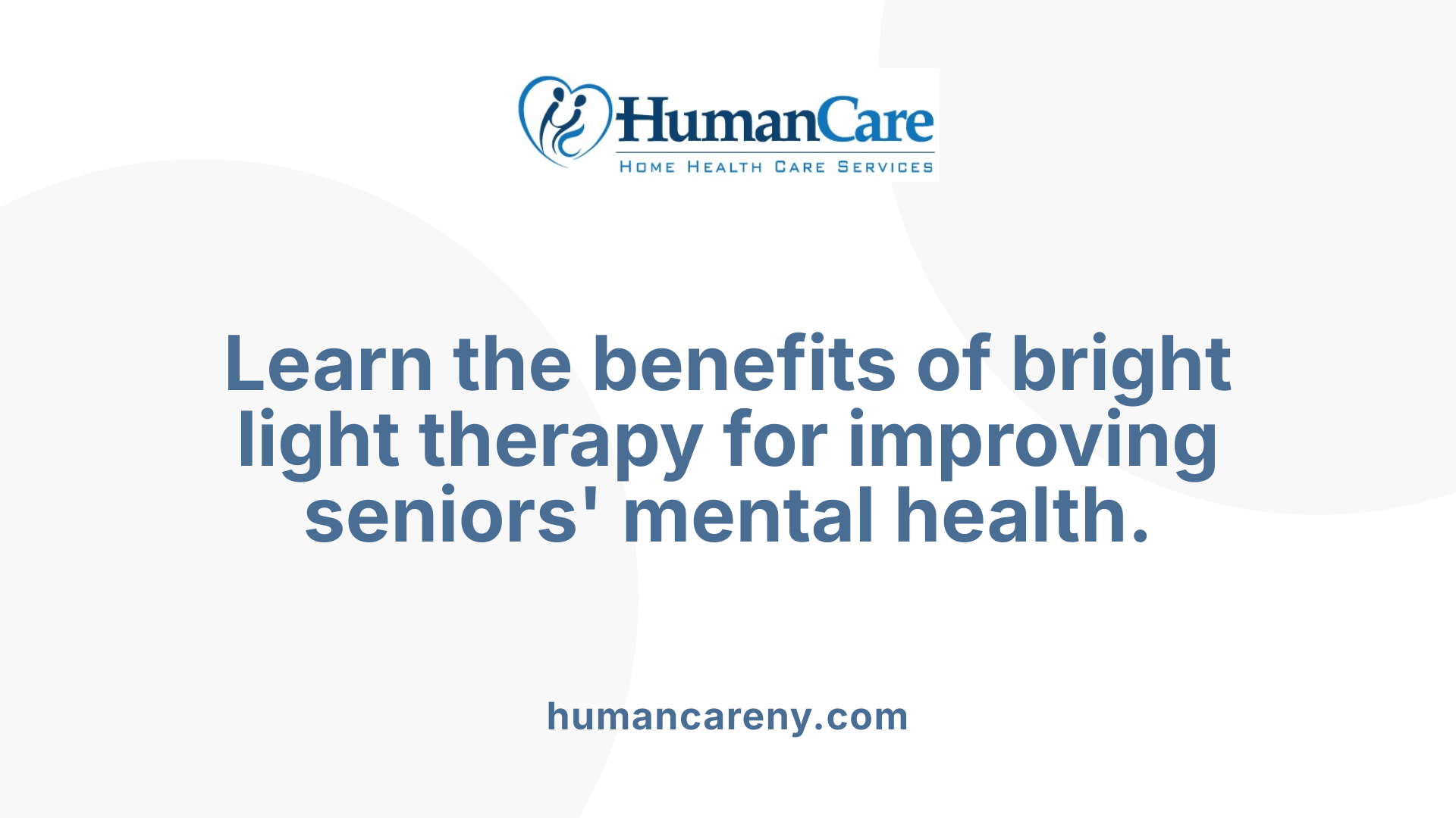 Learn the benefits of bright light therapy for improving seniors' mental health.