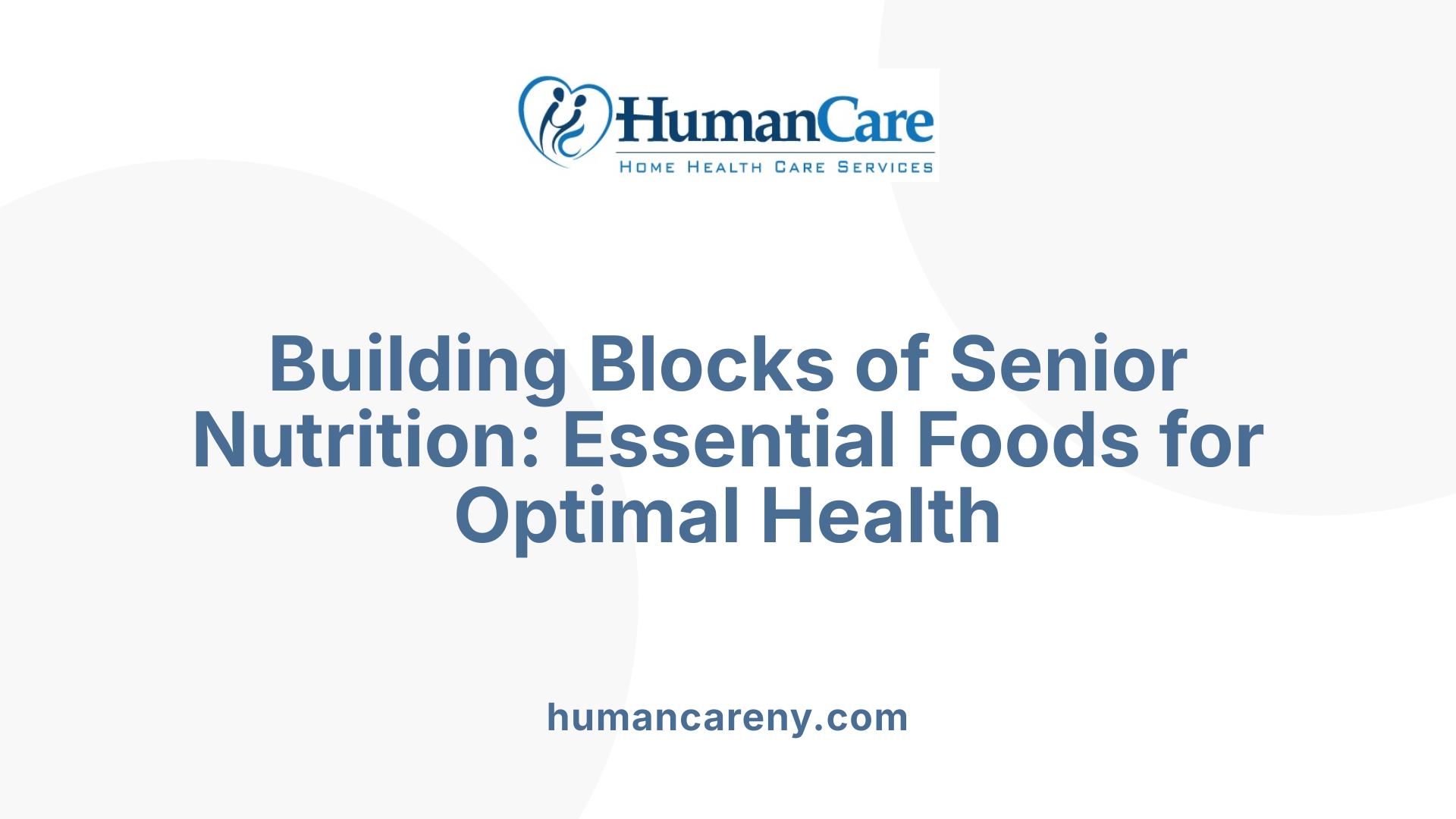 Building Blocks of Senior Nutrition: Essential Foods for Optimal Health