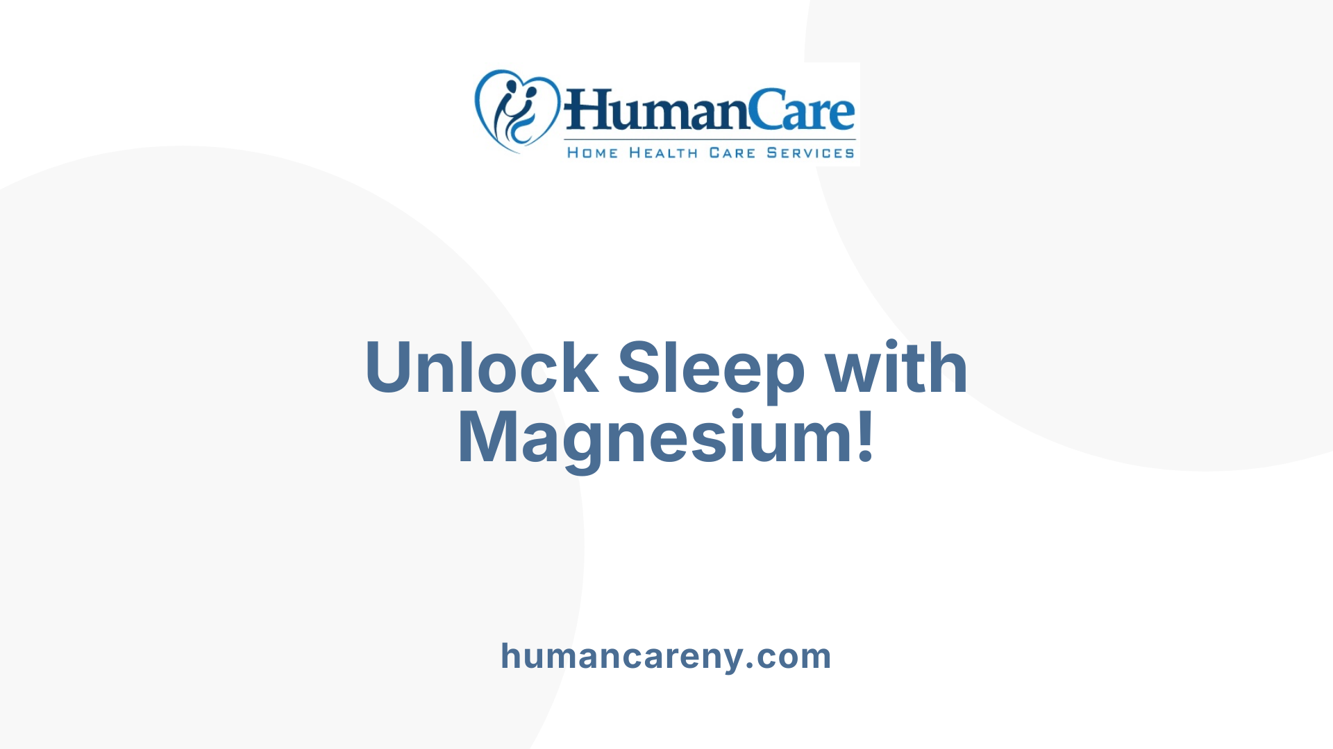 Unlock Sleep with Magnesium!