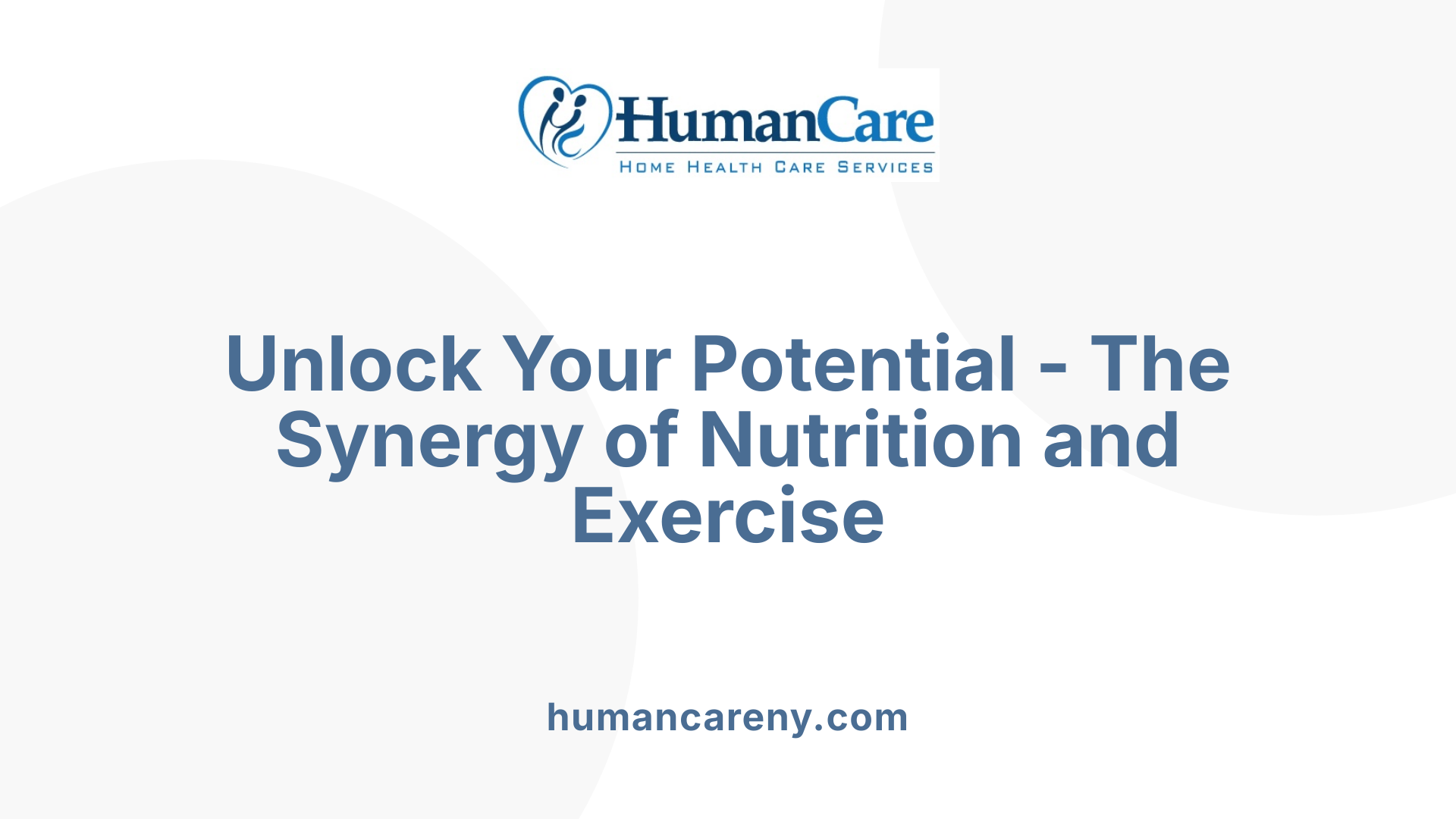 Unlock Your Potential - The Synergy of Nutrition and Exercise