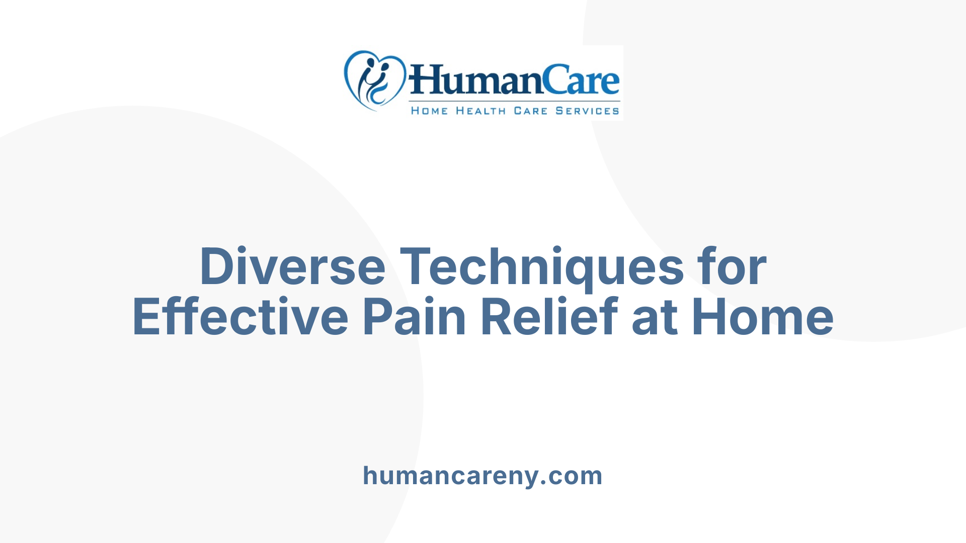 Diverse Techniques for Effective Pain Relief at Home
