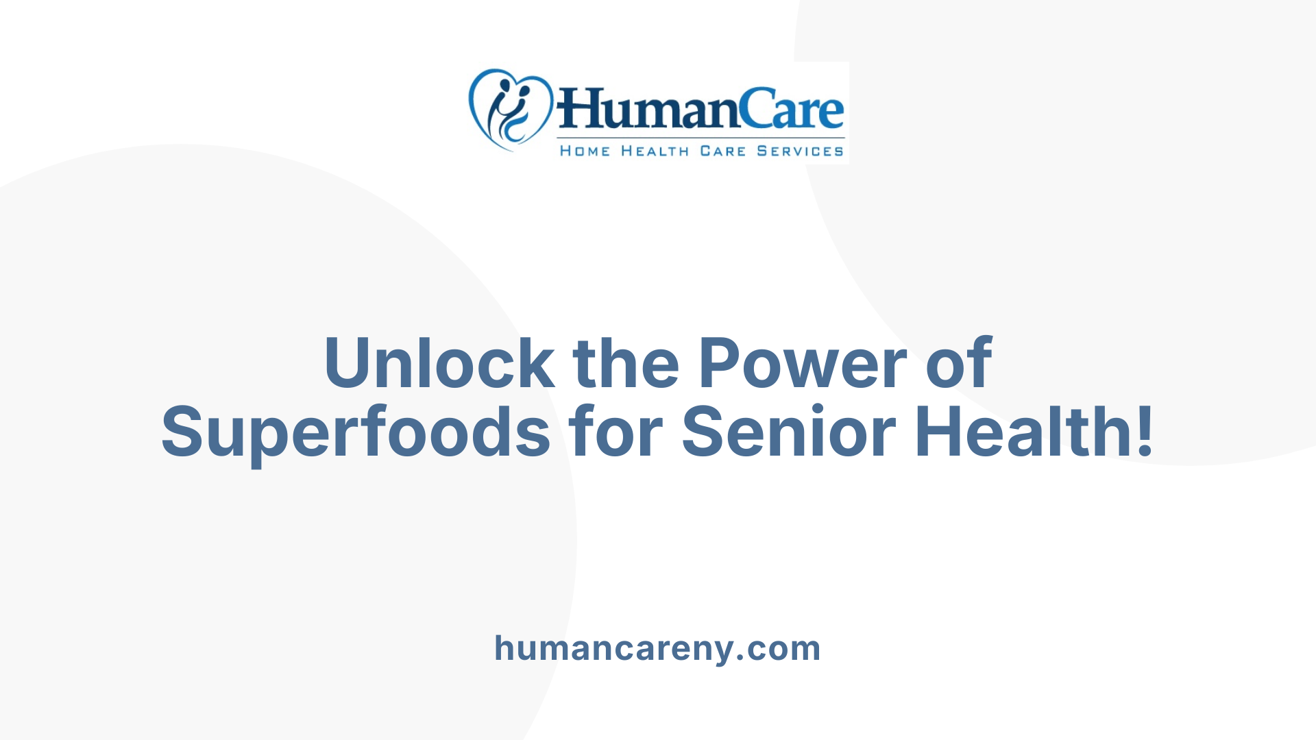 Unlock the Power of Superfoods for Senior Health!