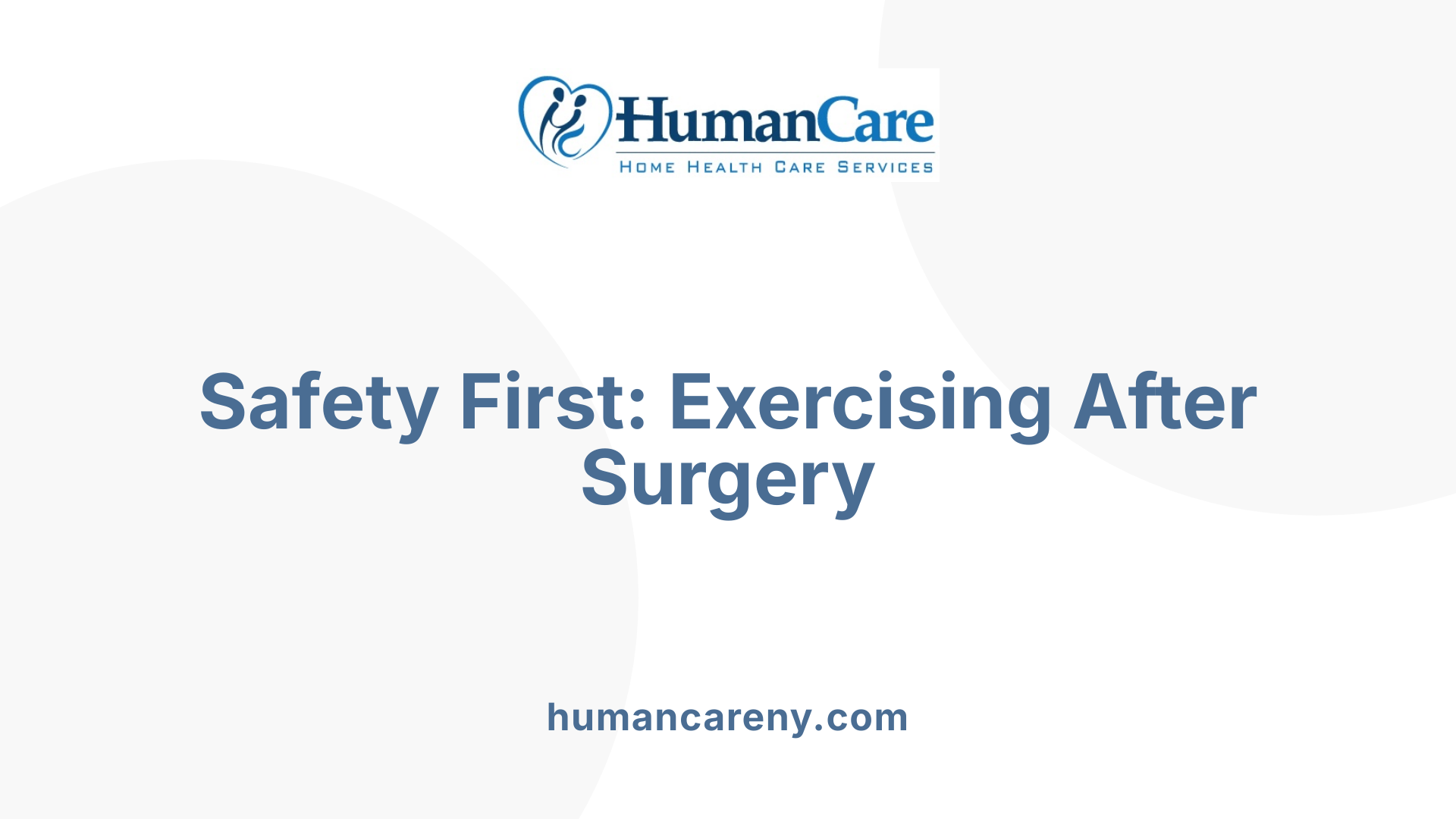 Safety First: Exercising After Surgery