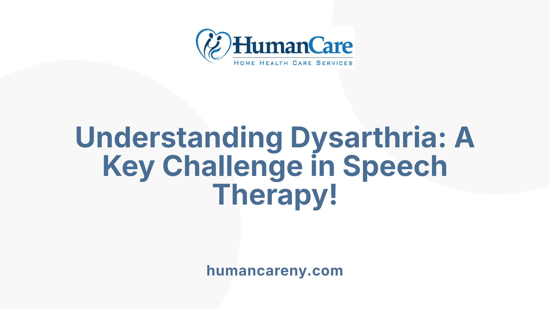Understanding Dysarthria: A Key Challenge in Speech Therapy!