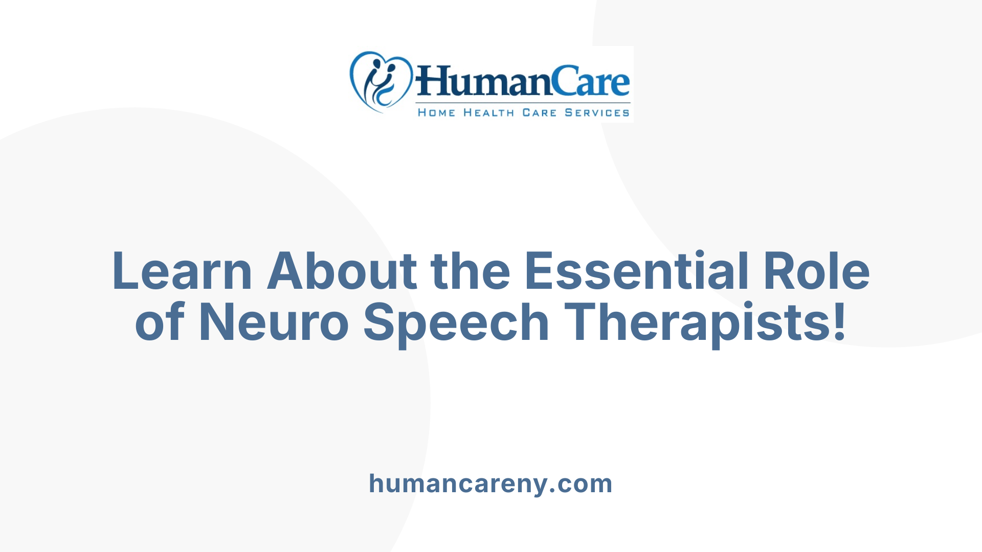 Learn About the Essential Role of Neuro Speech Therapists!