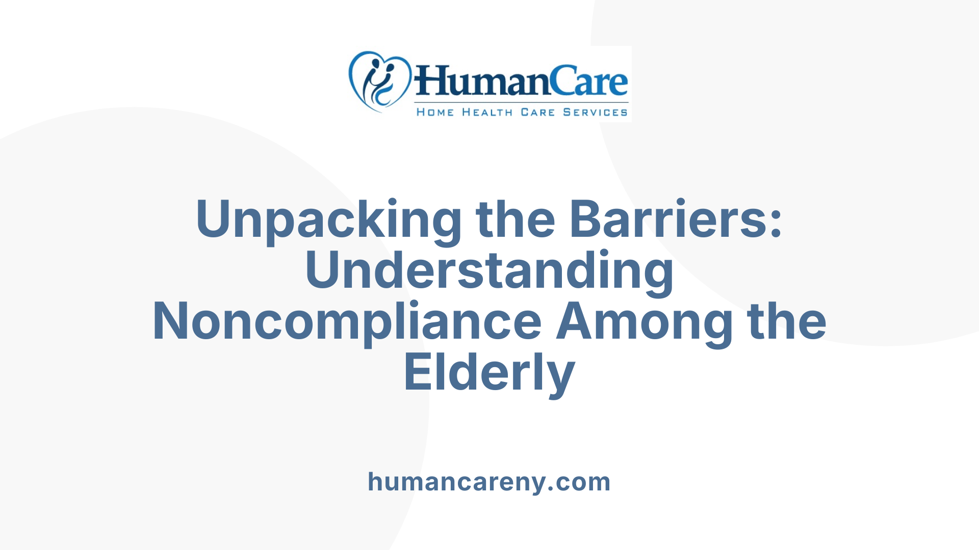 Unpacking the Barriers: Understanding Noncompliance Among the Elderly