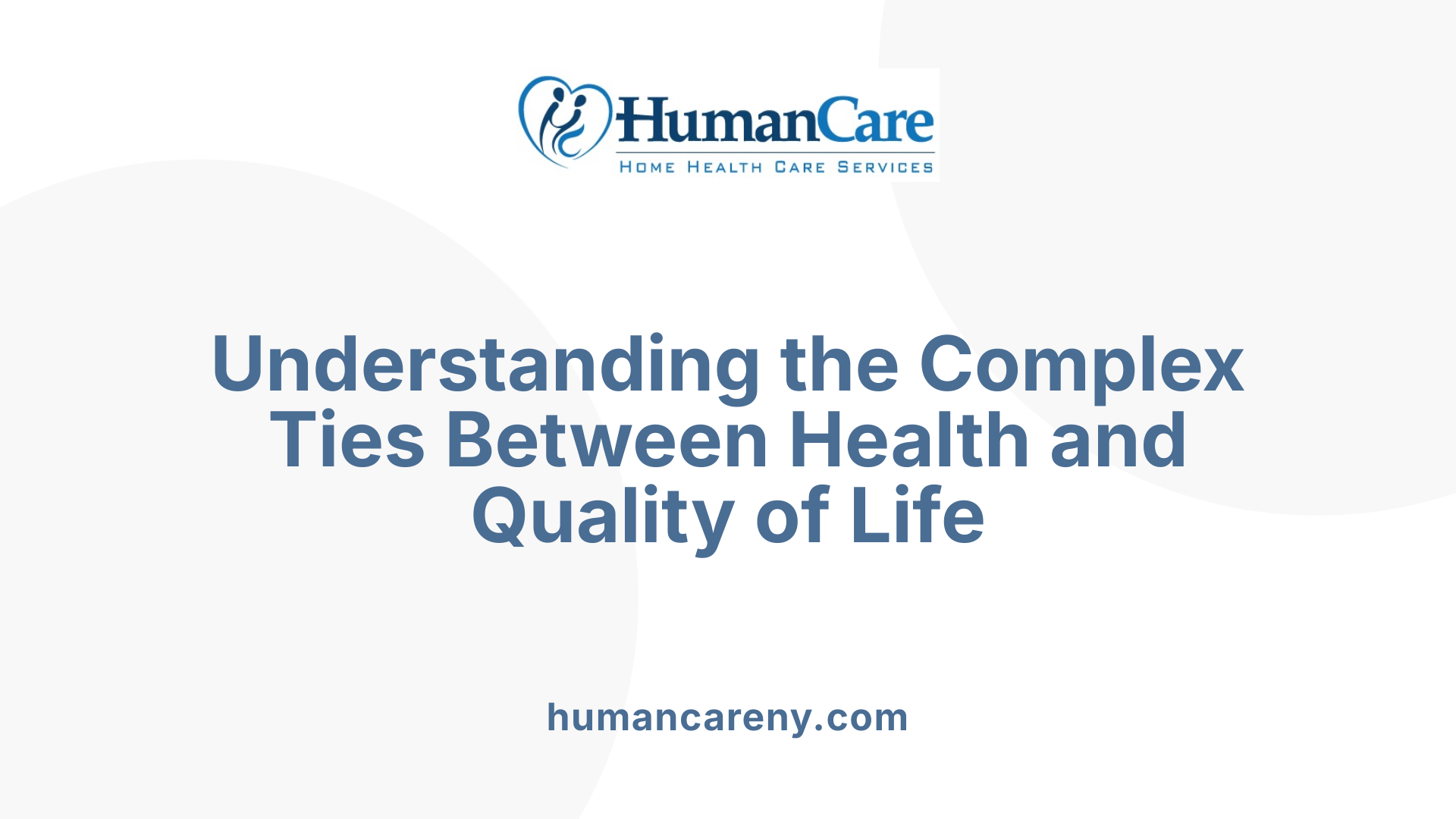 Understanding the Complex Ties Between Health and Quality of Life