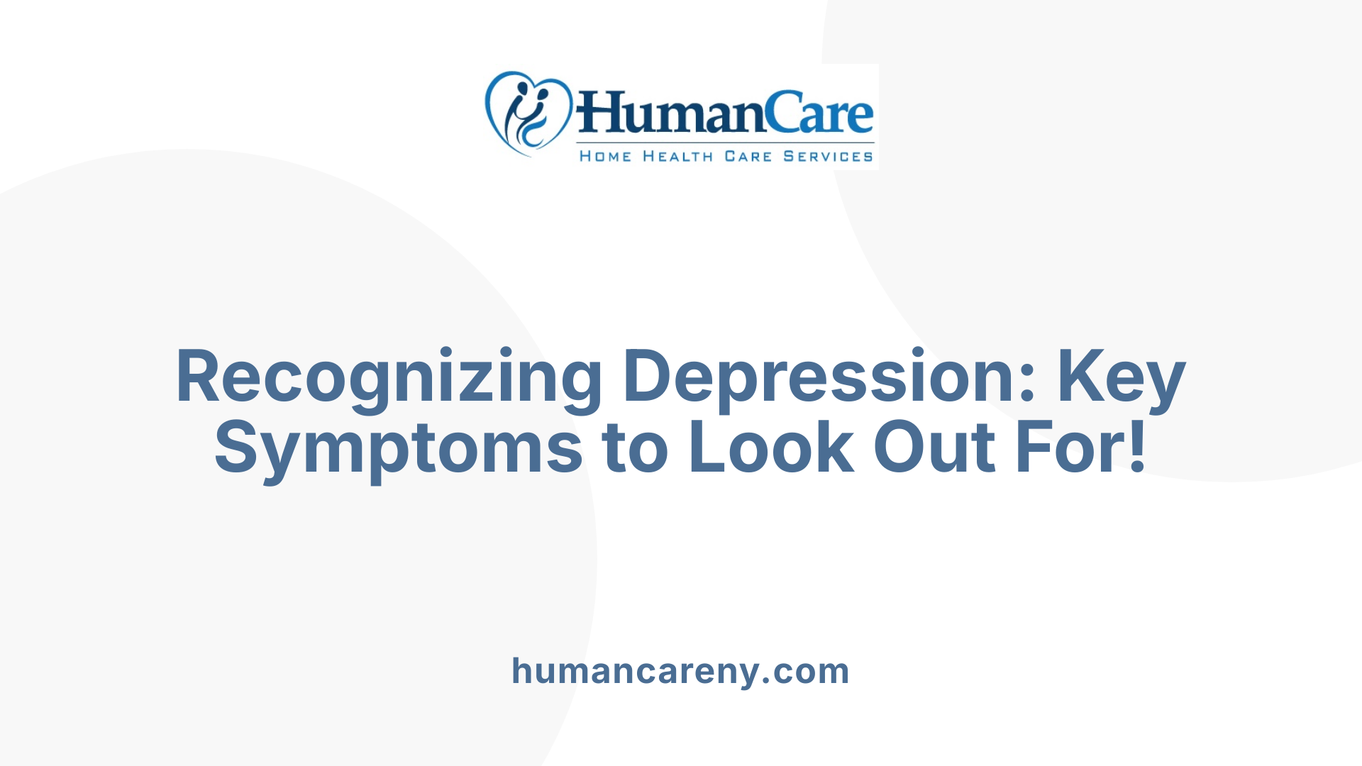Recognizing Depression: Key Symptoms to Look Out For!