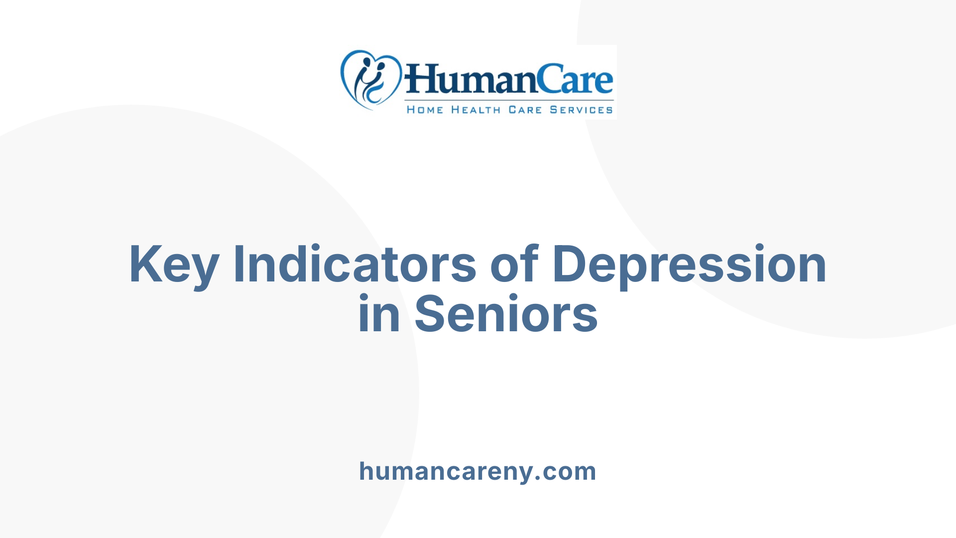 Key Indicators of Depression in Seniors