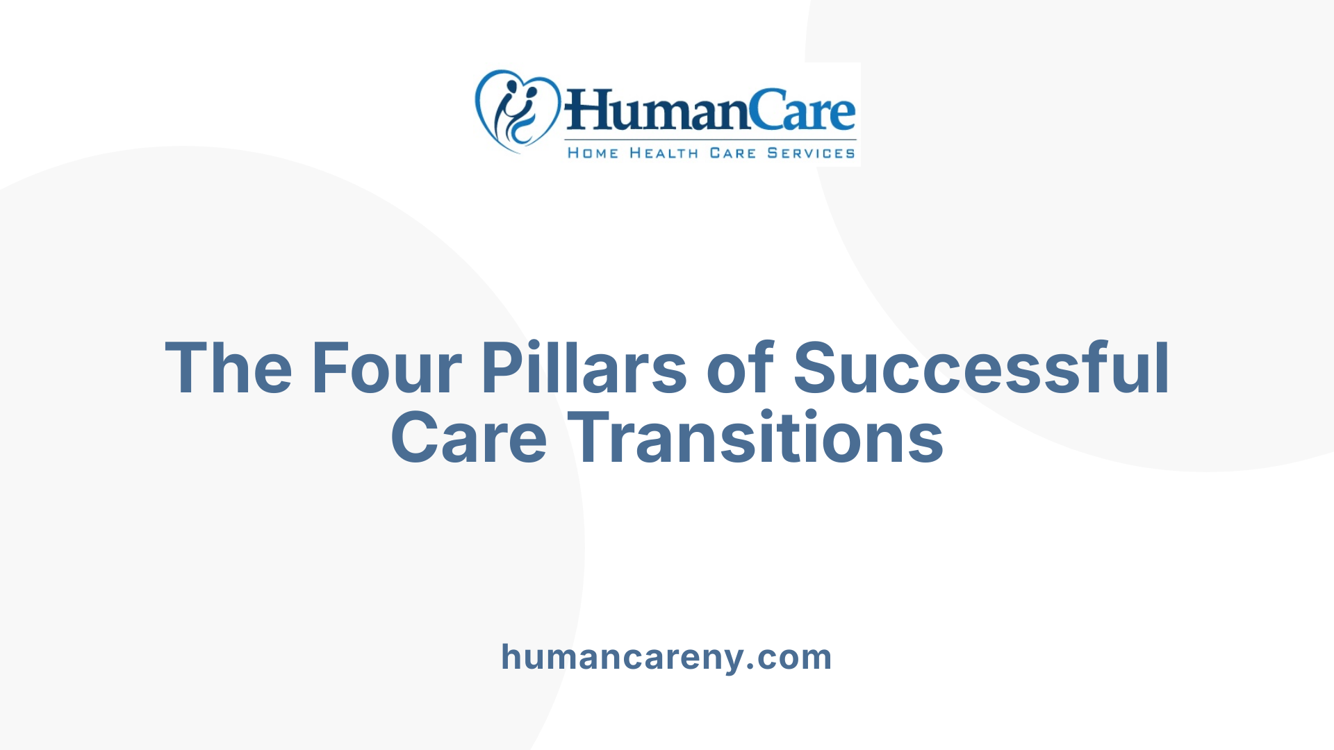 The Four Pillars of Successful Care Transitions