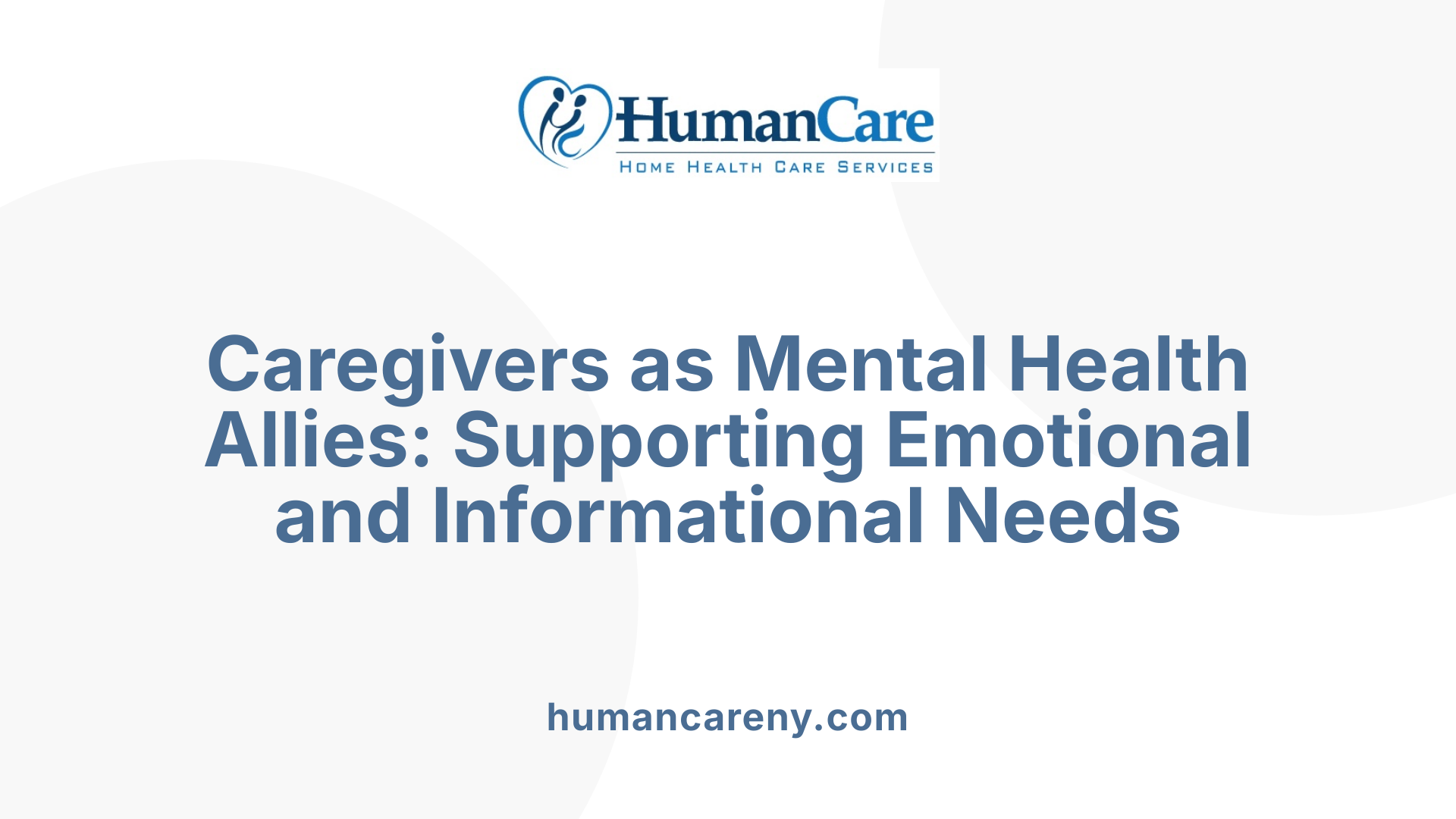 Caregivers as Mental Health Allies: Supporting Emotional and Informational Needs