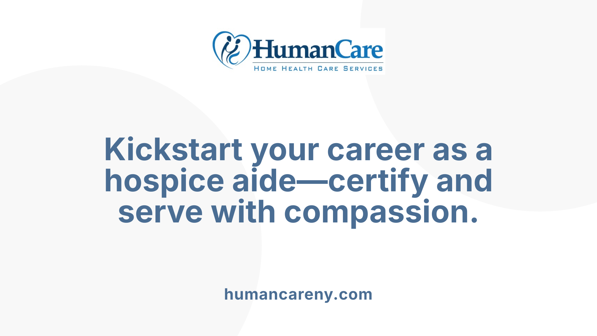 Kickstart your career as a hospice aide—certify and serve with compassion.