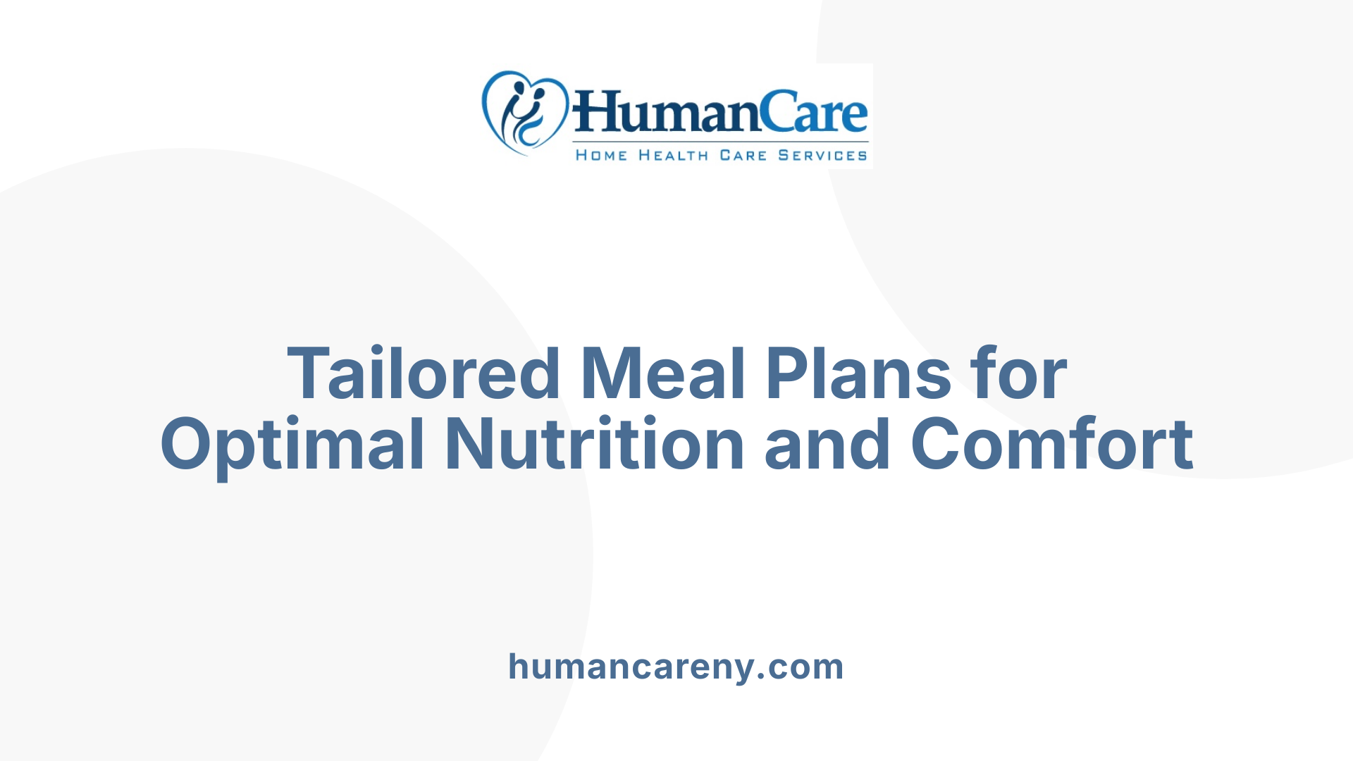 Tailored Meal Plans for Optimal Nutrition and Comfort