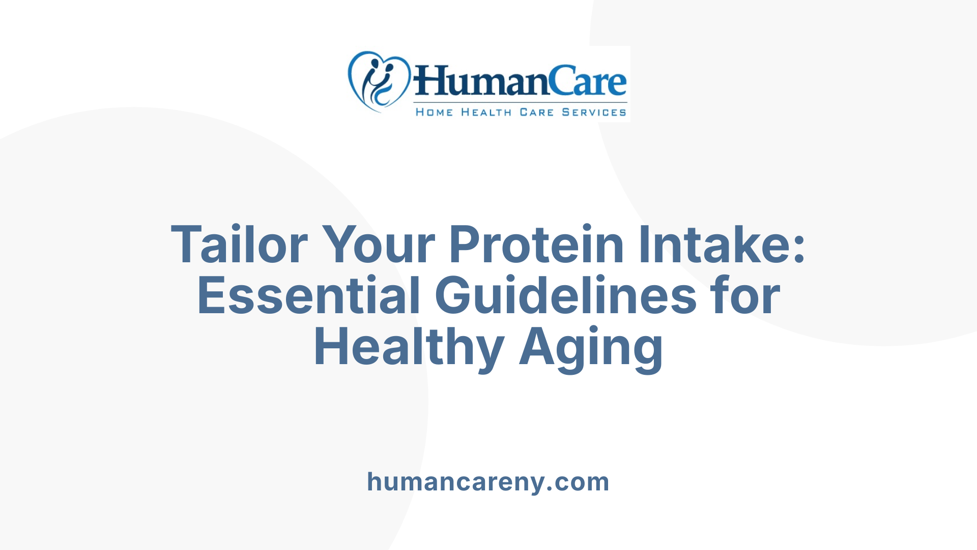 Tailor Your Protein Intake: Essential Guidelines for Healthy Aging