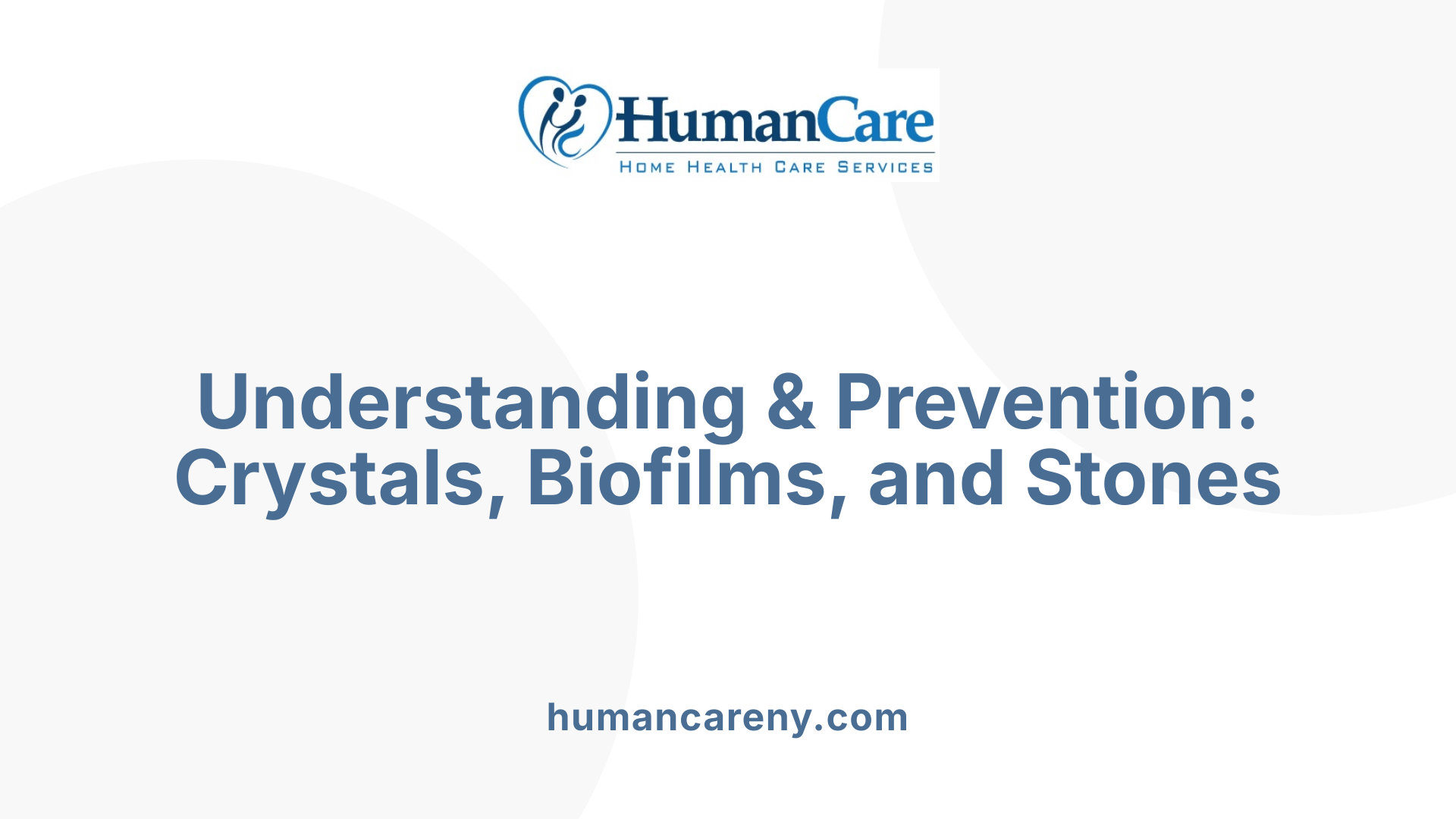 Understanding &amp; Prevention: Crystals, Biofilms, and Stones