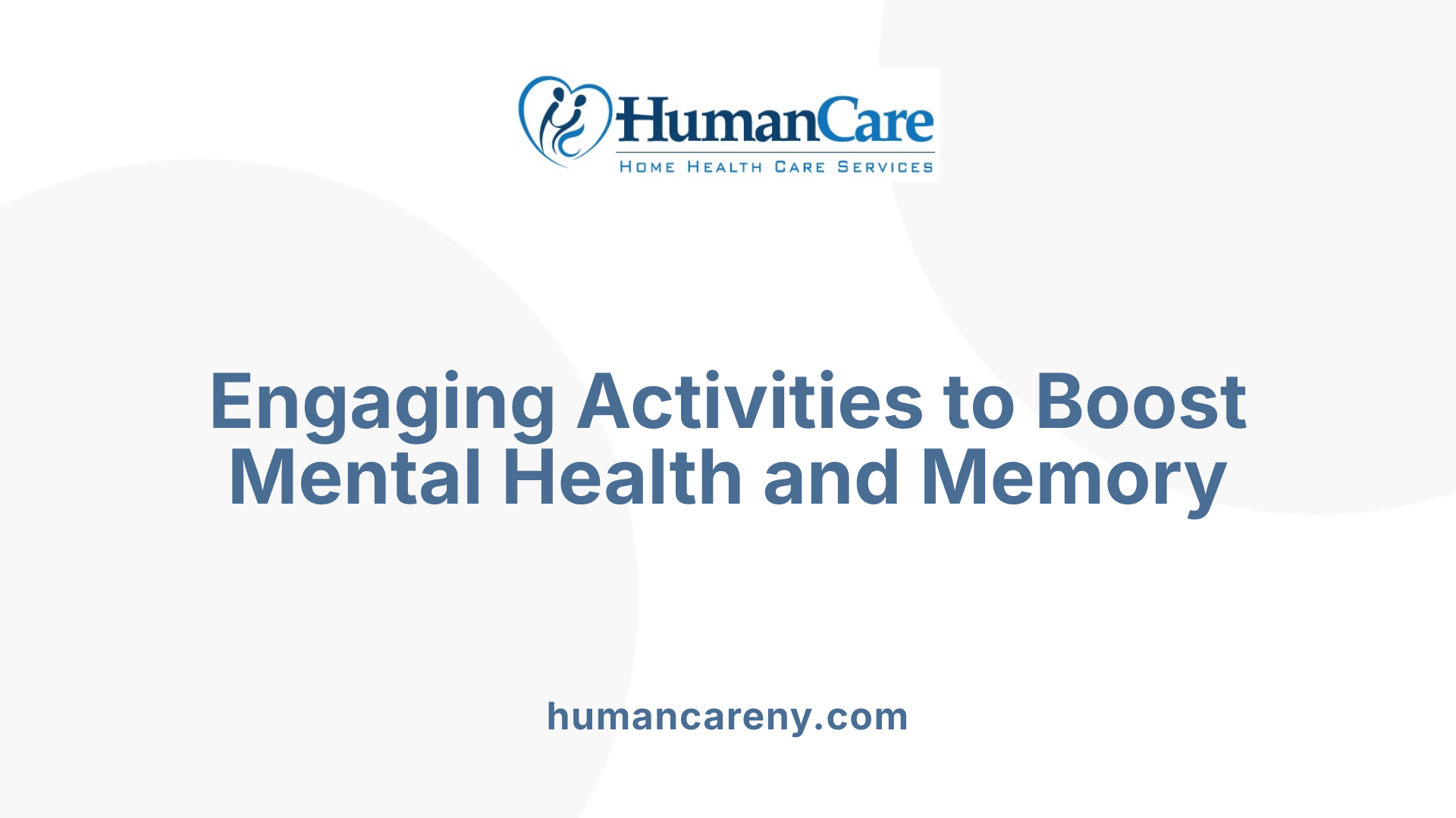 Engaging Activities to Boost Mental Health and Memory