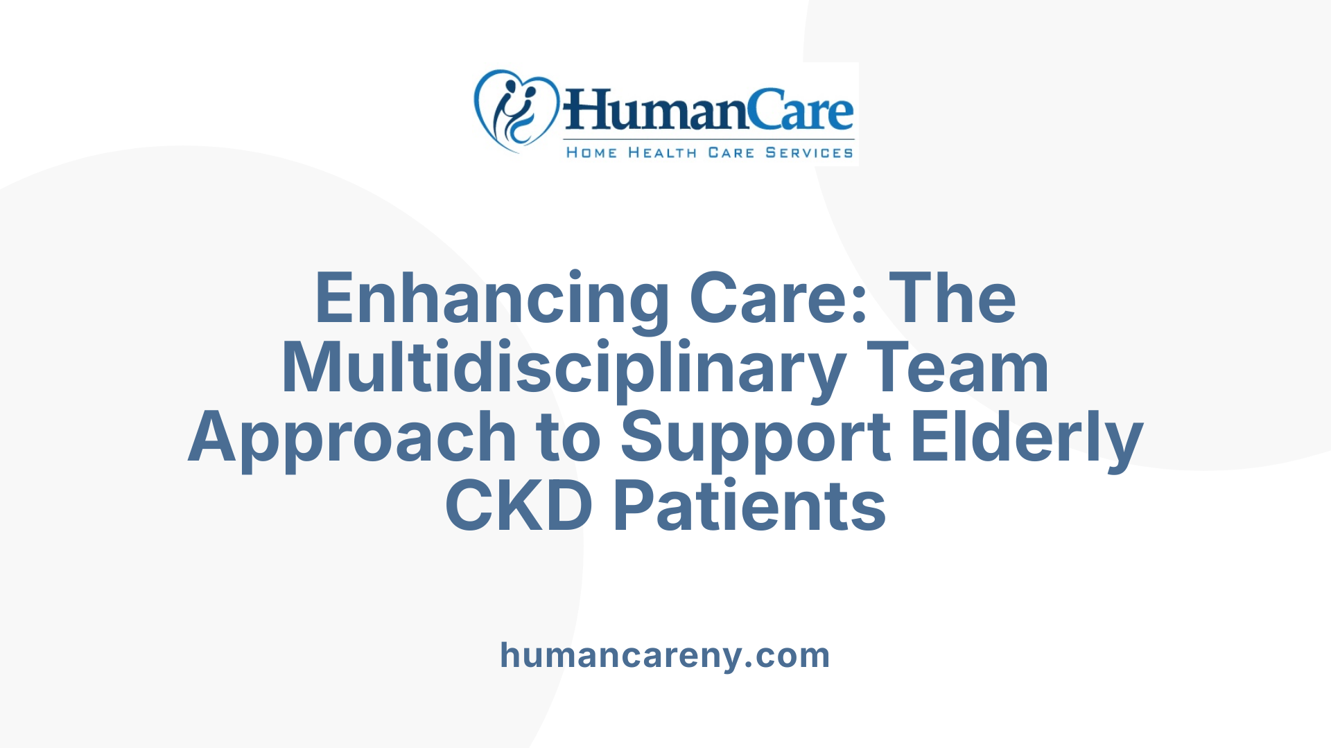 Enhancing Care: The Multidisciplinary Team Approach to Support Elderly CKD Patients