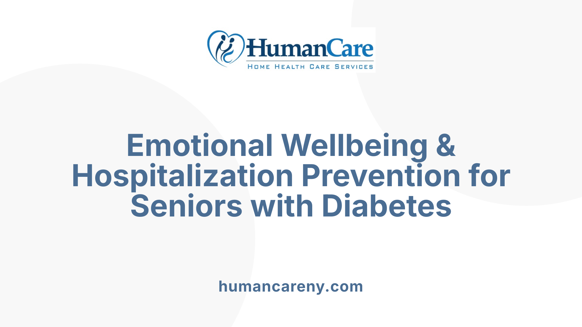 Emotional Wellbeing & Hospitalization Prevention for Seniors with Diabetes