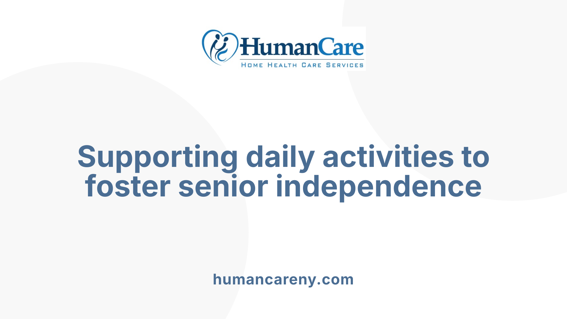 Supporting daily activities to foster senior independence