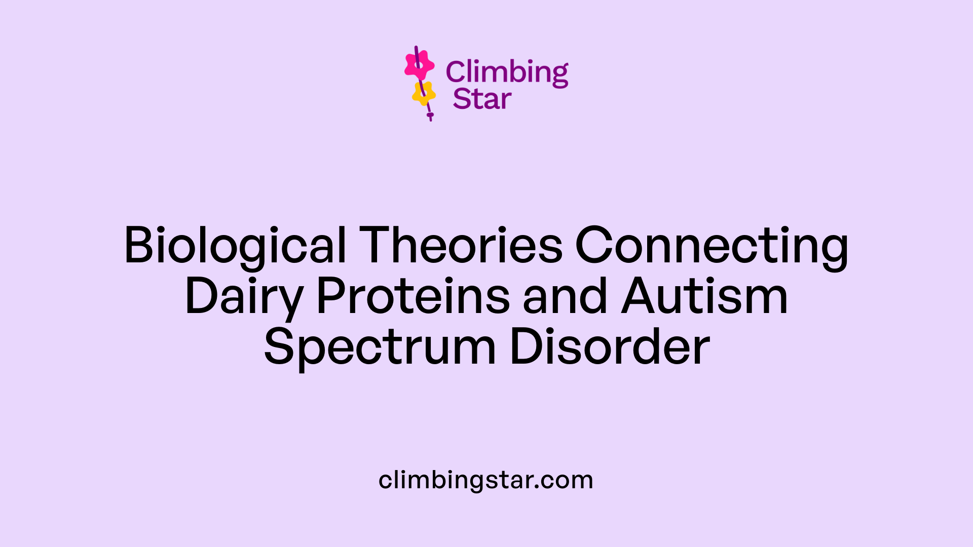 Biological Theories Connecting Dairy Proteins and Autism Spectrum Disorder