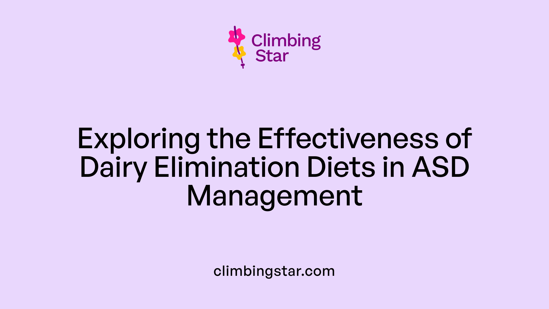 Exploring the Effectiveness of Dairy Elimination Diets in ASD Management