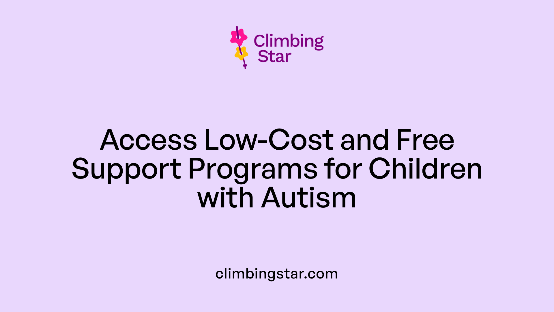 Access Low-Cost and Free Support Programs for Children with Autism