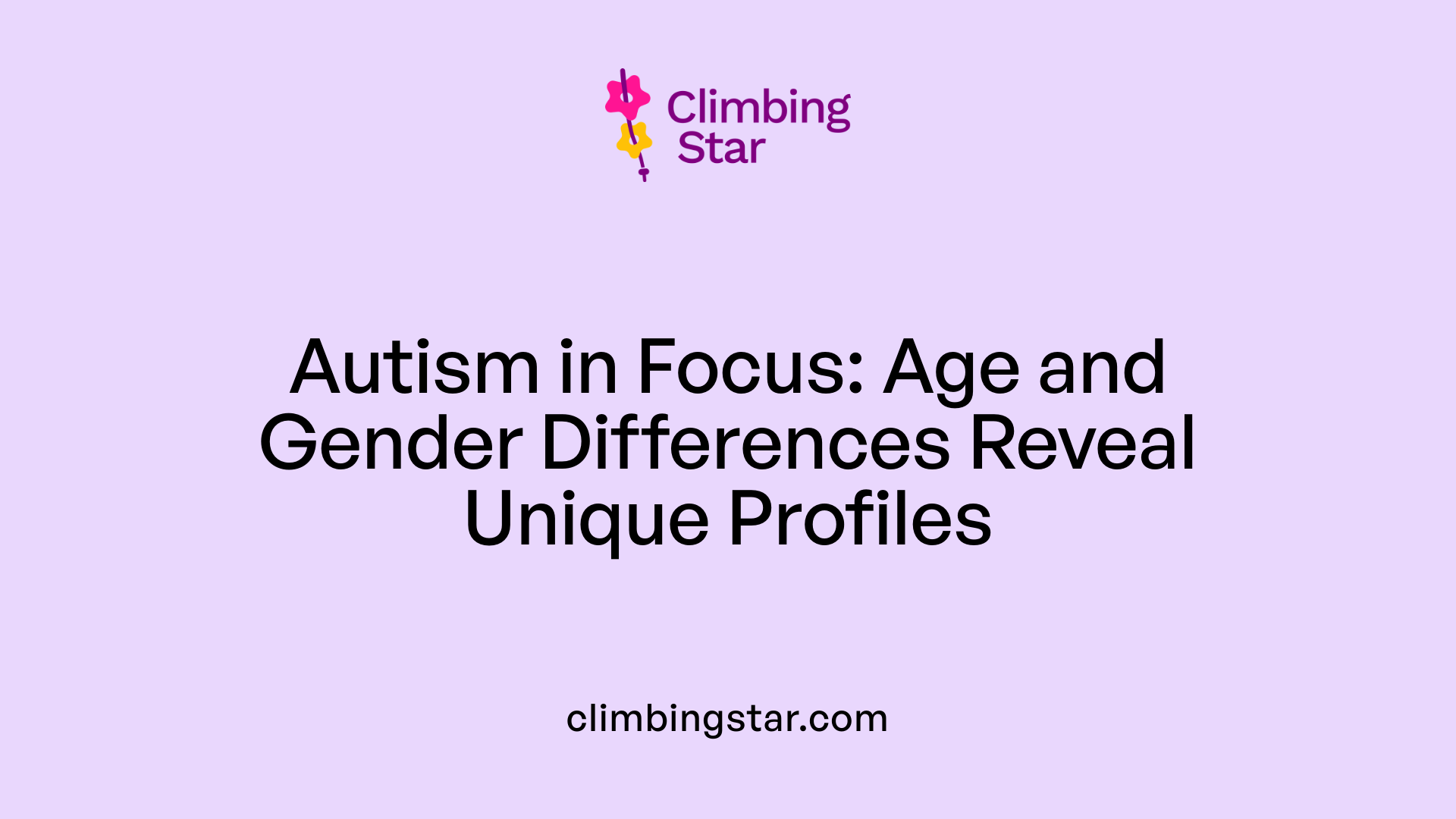 Autism in Focus: Age and Gender Differences Reveal Unique Profiles