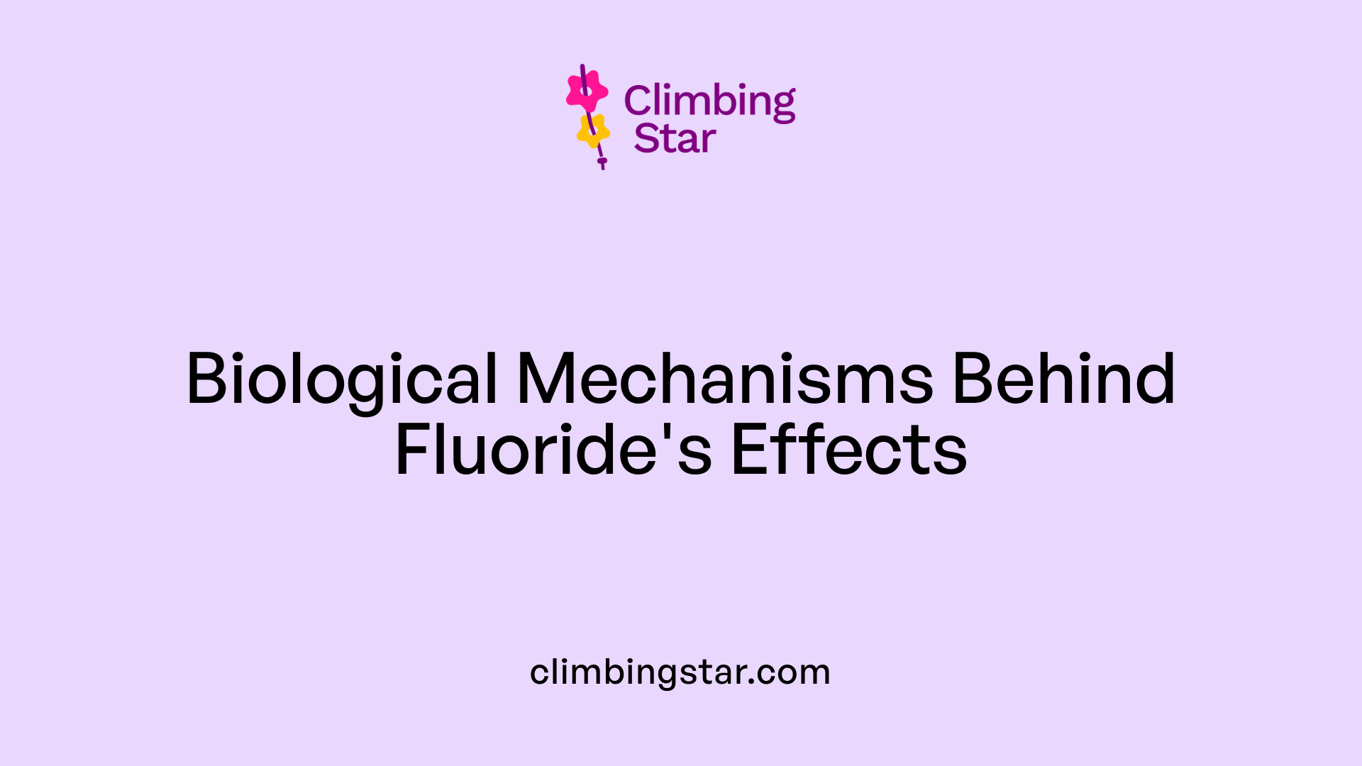Biological Mechanisms Behind Fluoride's Effects