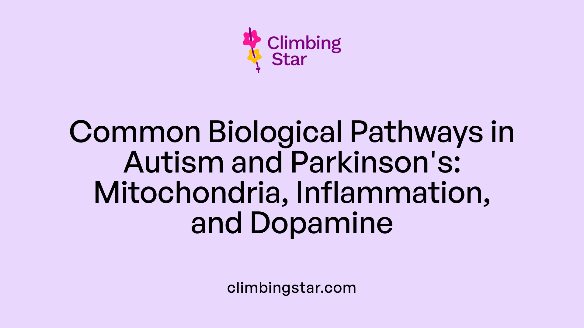 Common Biological Pathways in Autism and Parkinson's: Mitochondria, Inflammation, and Dopamine