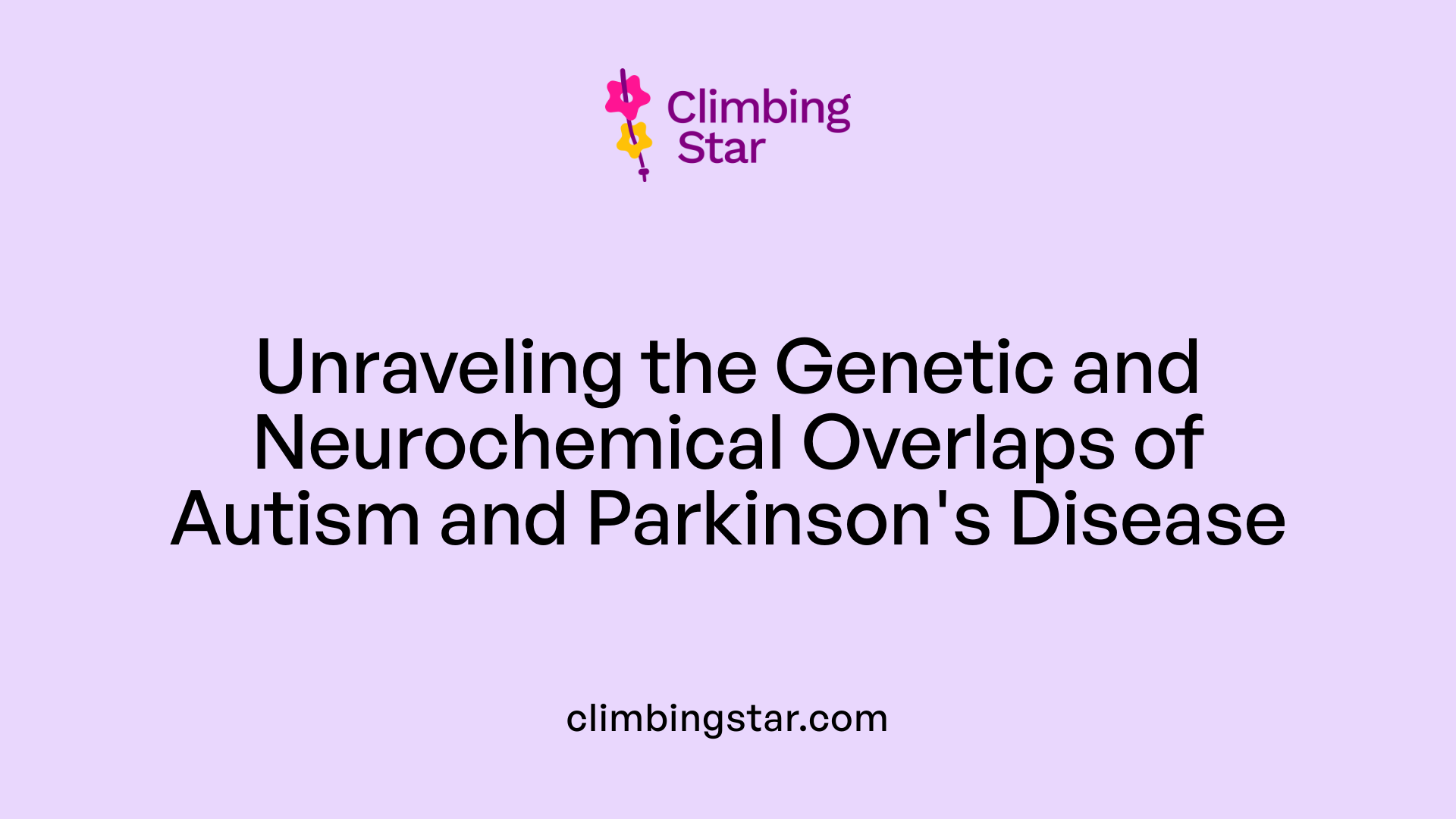 Unraveling the Genetic and Neurochemical Overlaps of Autism and Parkinson's Disease