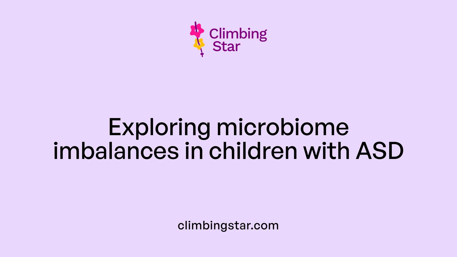 Exploring microbiome imbalances in children with ASD