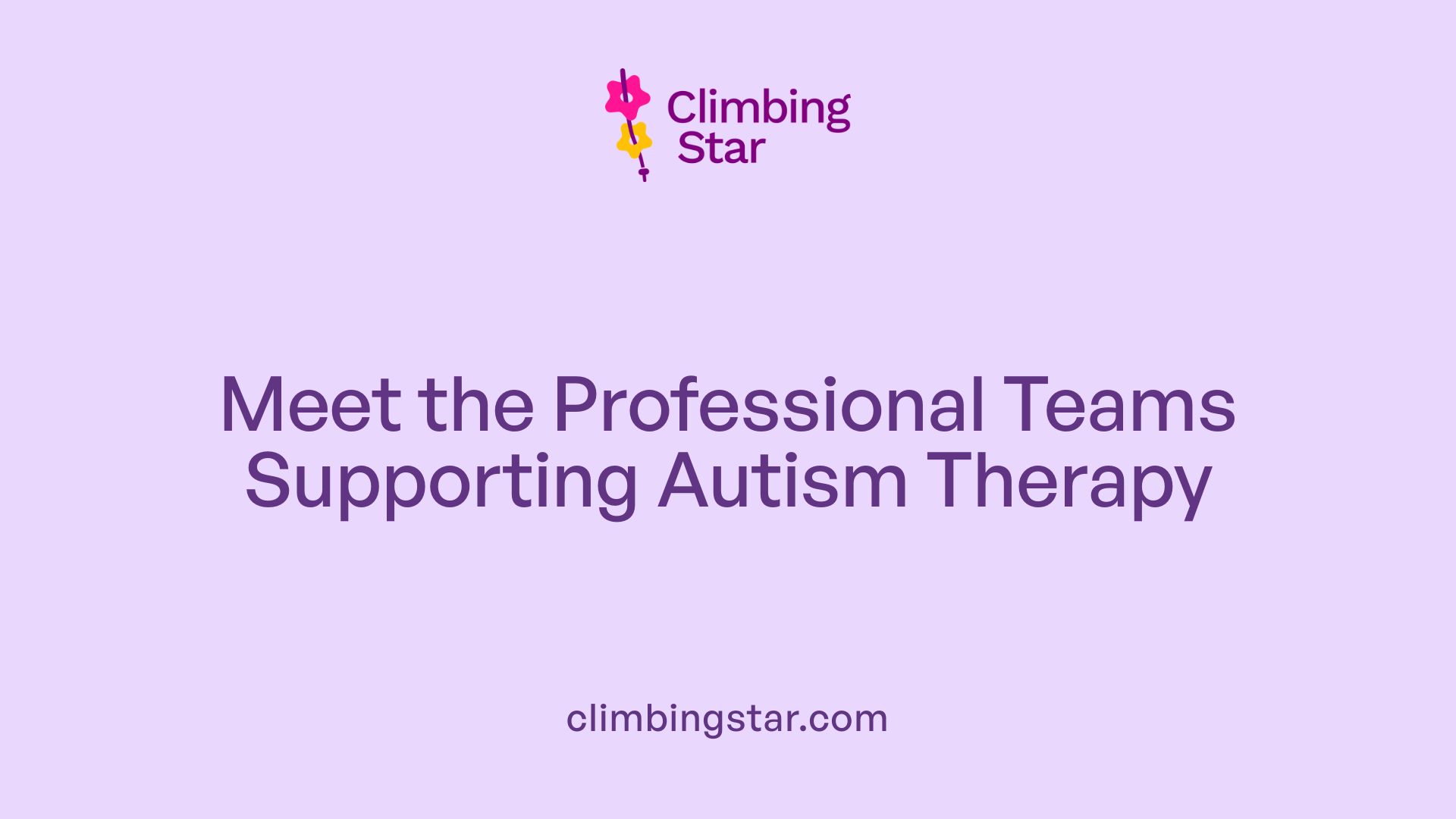 Meet the Professional Teams Supporting Autism Therapy
