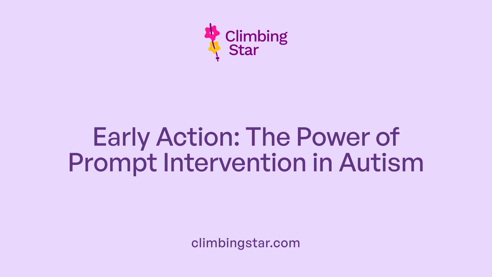 Early Action: The Power of Prompt Intervention in Autism