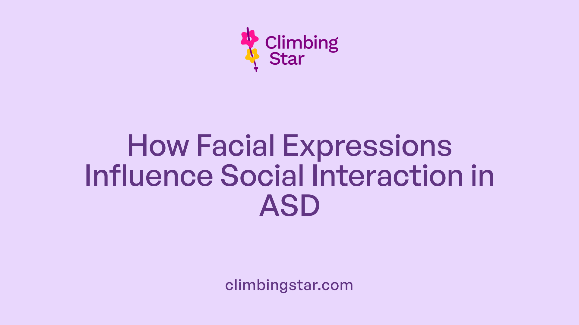 How Facial Expressions Influence Social Interaction in ASD