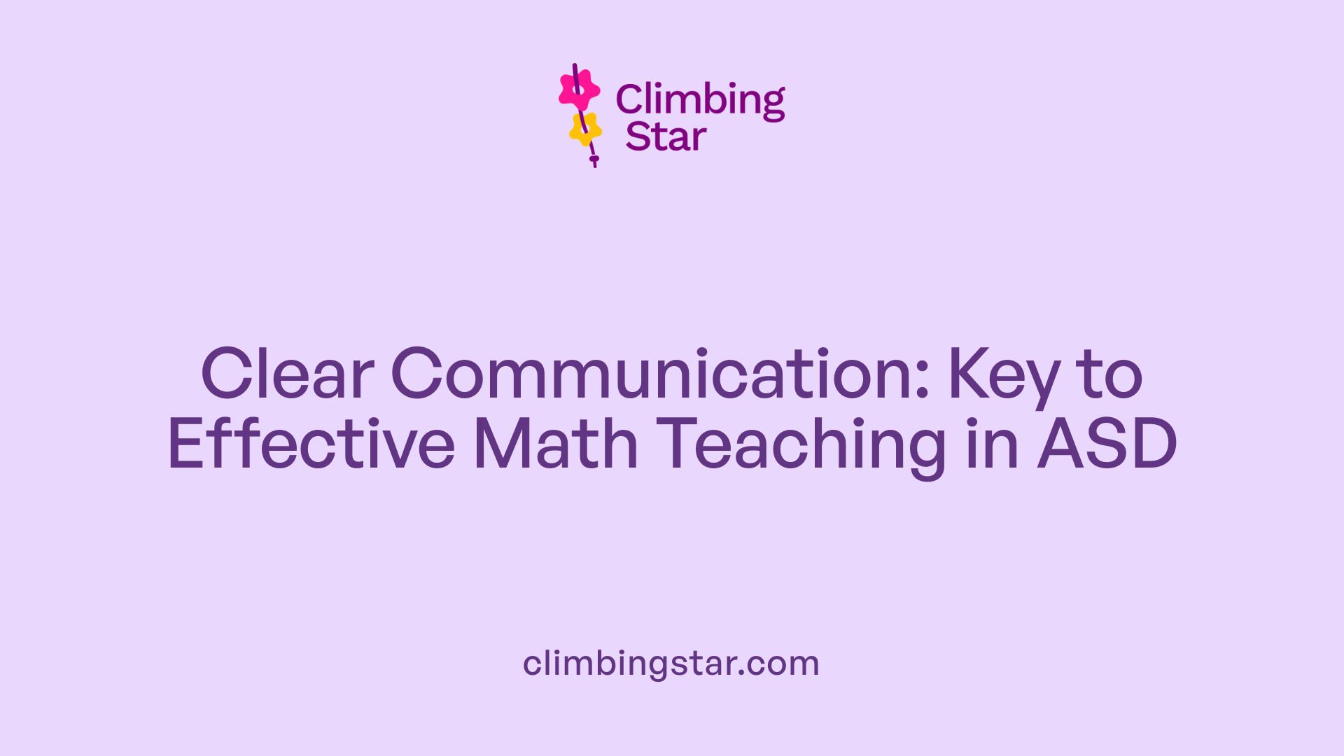Clear Communication: Key to Effective Math Teaching in ASD